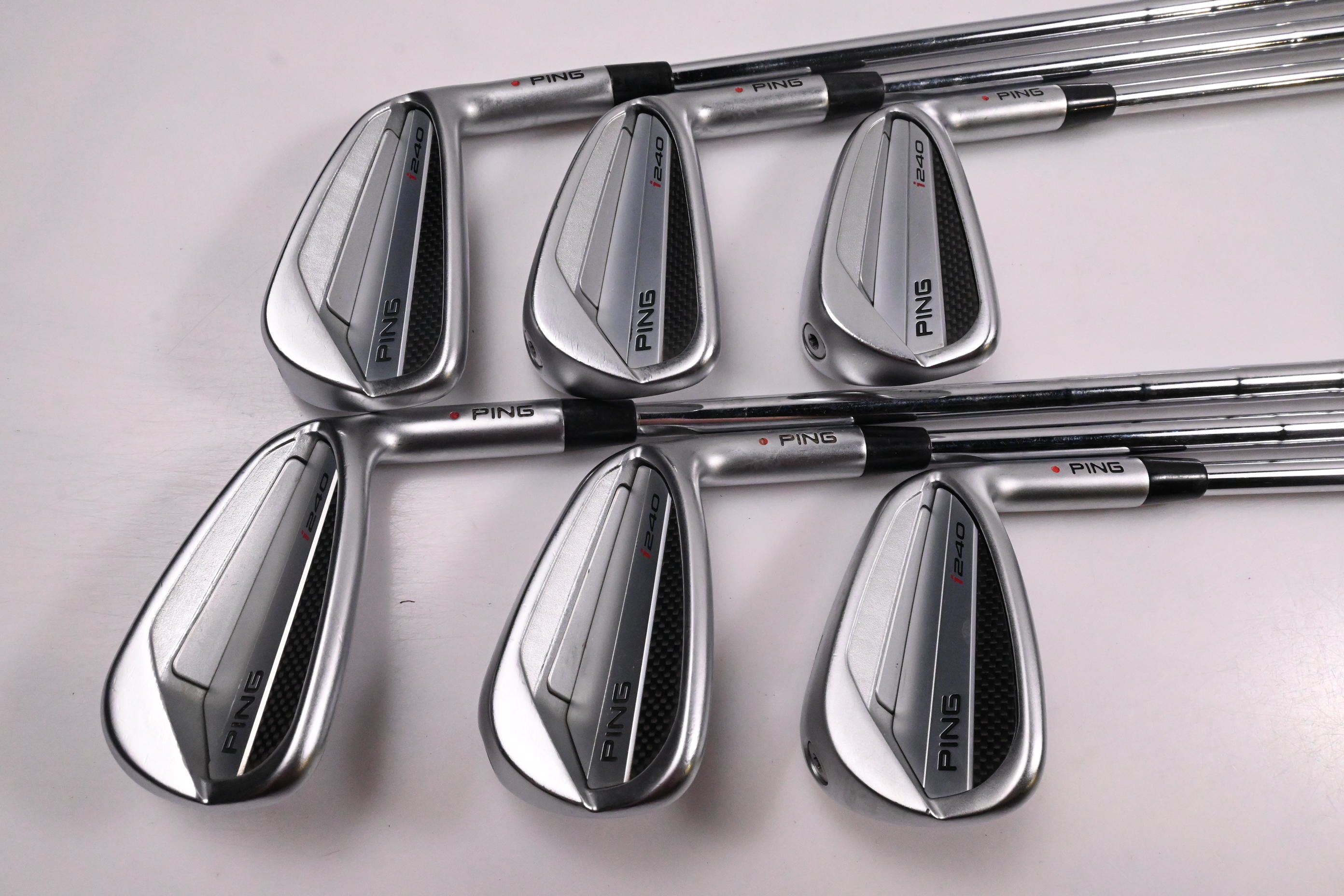 Ping I240 Irons / 5-PW / Red Dot / Regular Flex KBS Tour 110 Shafts