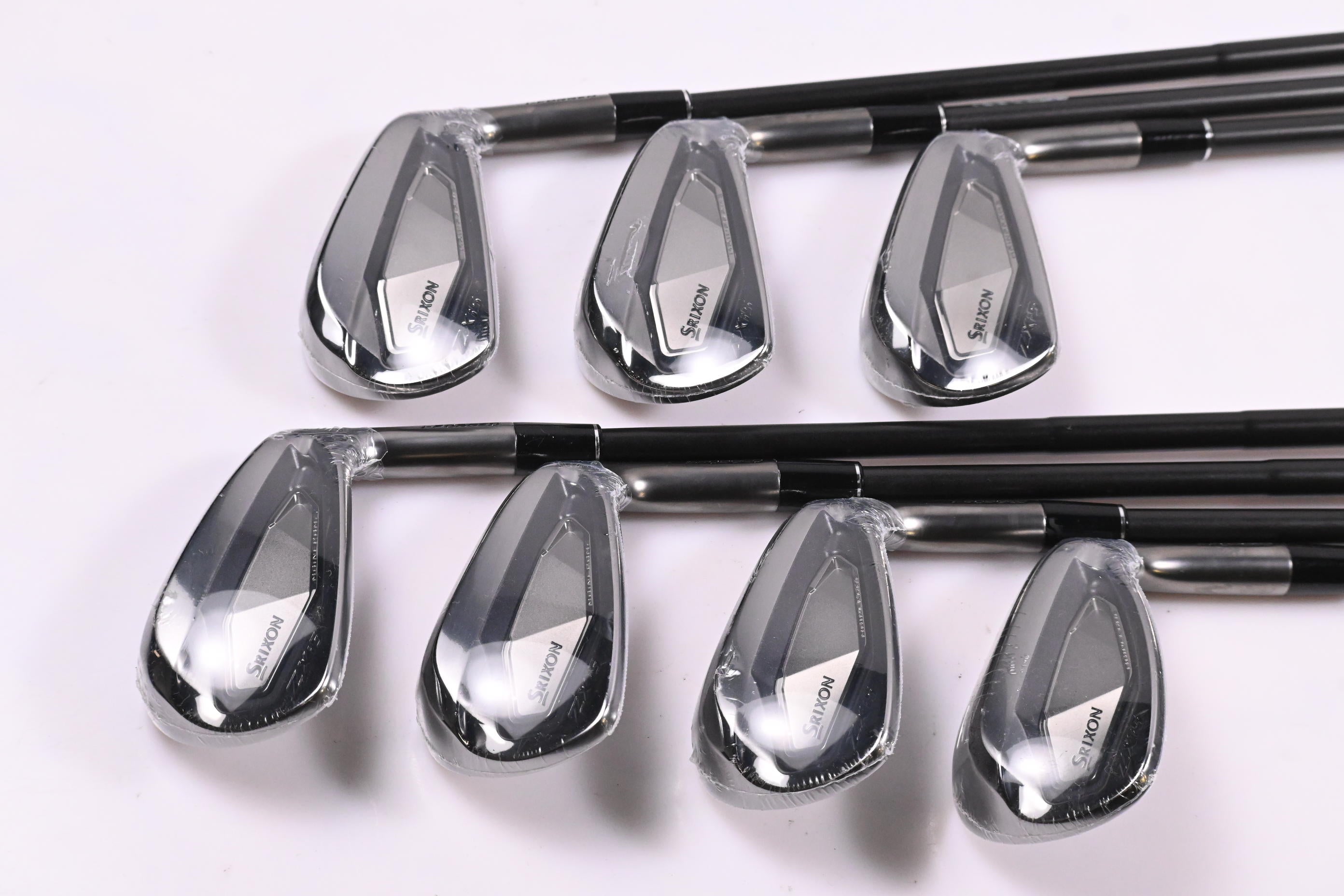 Srixon ZXI5 Chrome Black Irons / 5-PW+GW / Stiff Flex Dynamic Gold Mid 115 S400