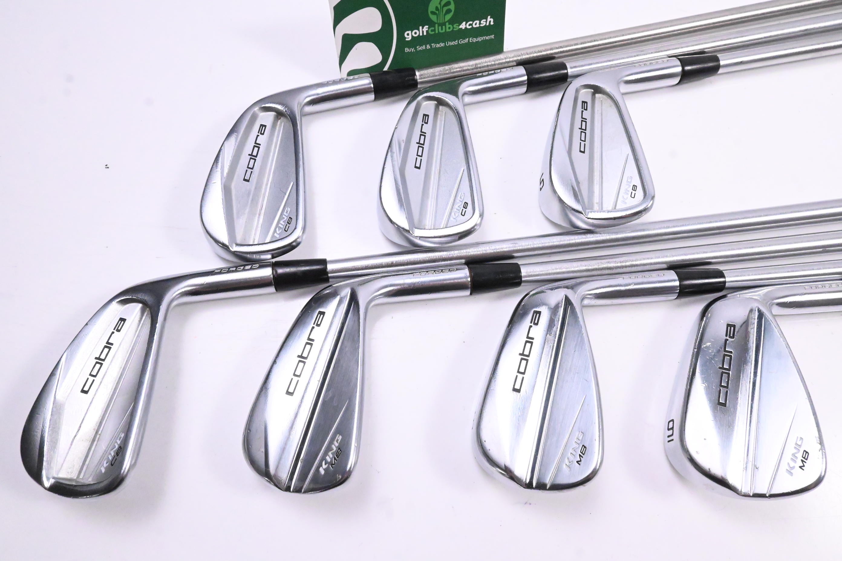 Cobra King CB / MB Irons / 3-9i / X-Flex KBS Tour C-Taper 130 Shafts