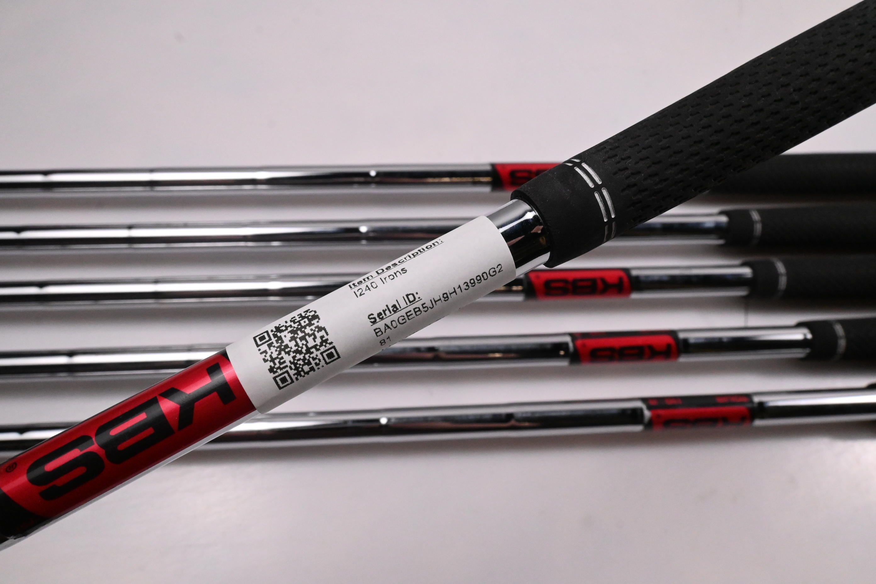 Ping I240 Irons / 5-PW / Red Dot / Regular Flex KBS Tour 110 Shafts
