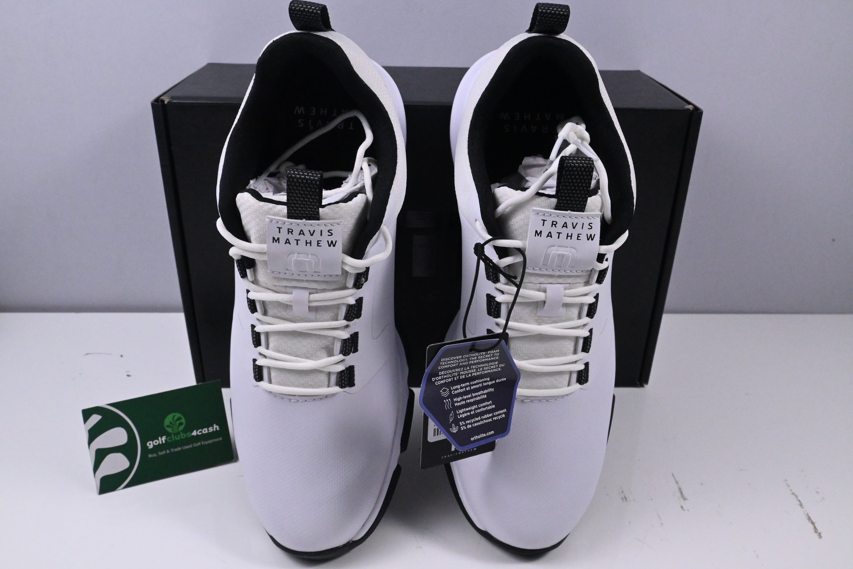 Travis Mathew The Ringer II Golf Shoes / Size UK 8.5  / White
