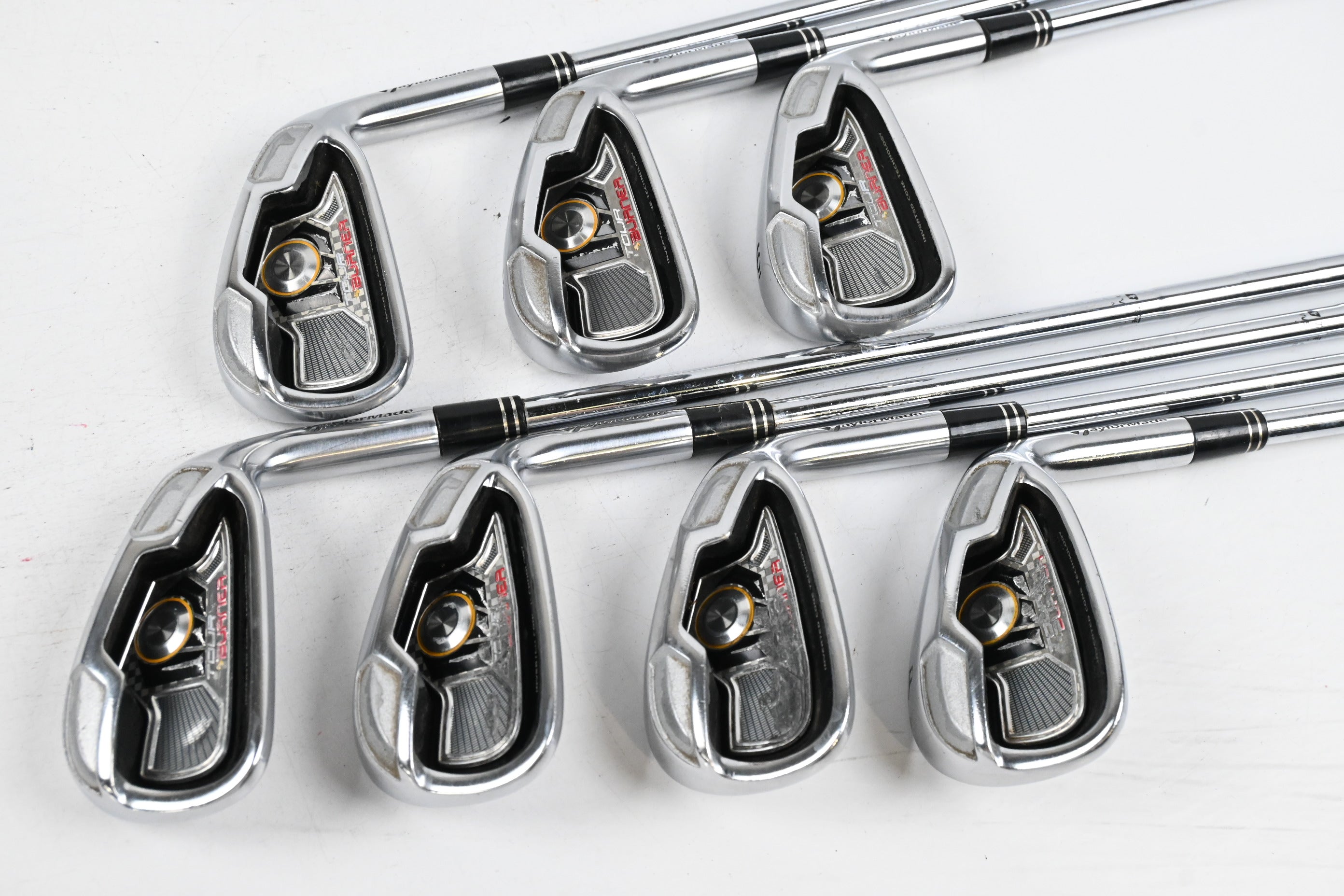 Taylormade Tour Burner Irons / 4-PW / Regular Flex Steel Shafts