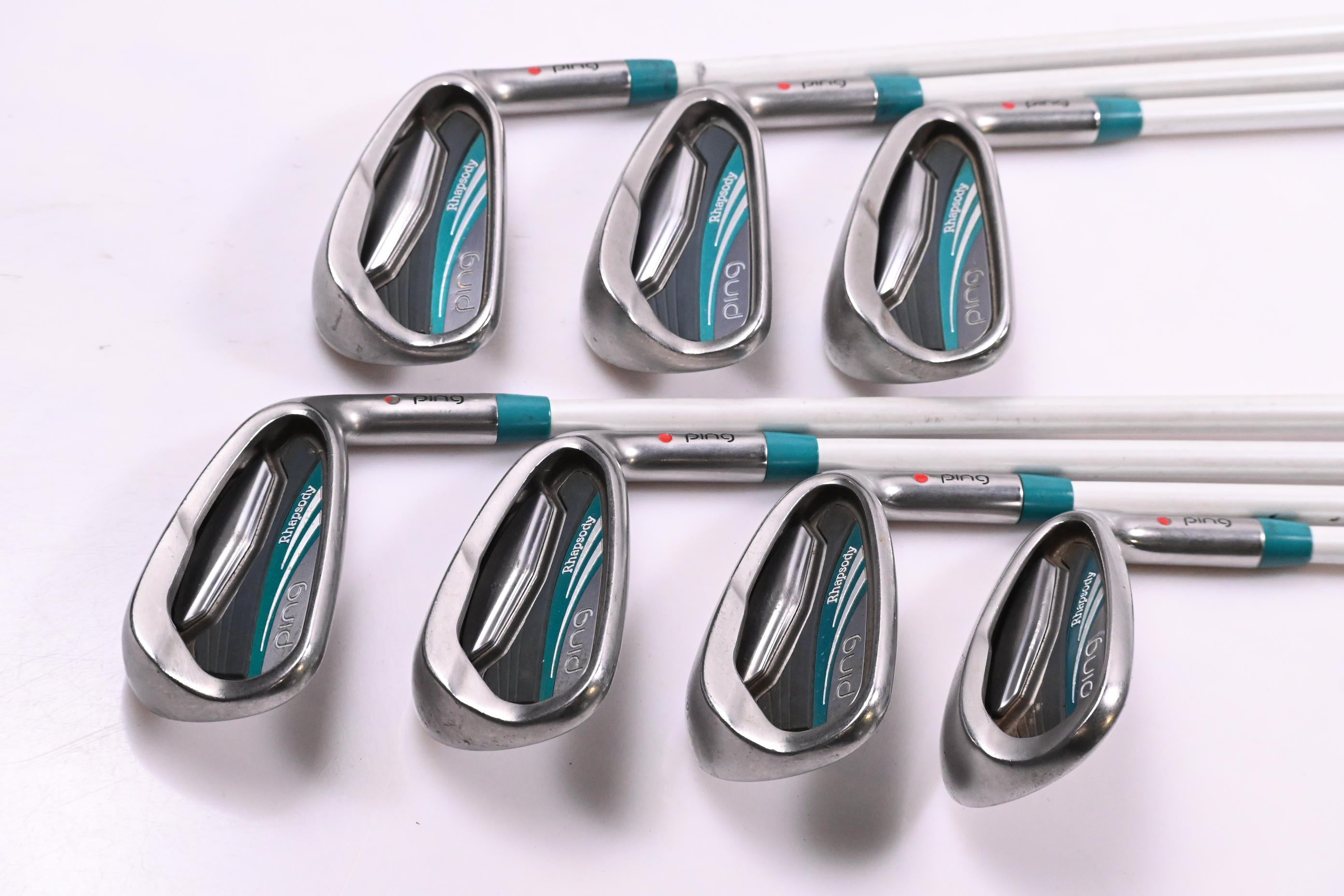 Ladies Ping Rhapsody 2015 Irons / 5-PW+SW / Red Dot / Ladies Flex Ping Ping ULT