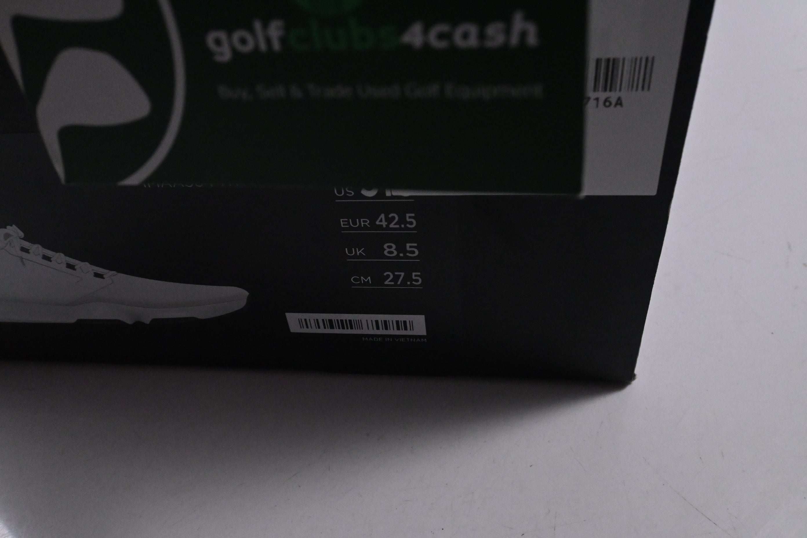 Travis Mathew The Ringer II Golf Shoes / Size UK 8.5  / White