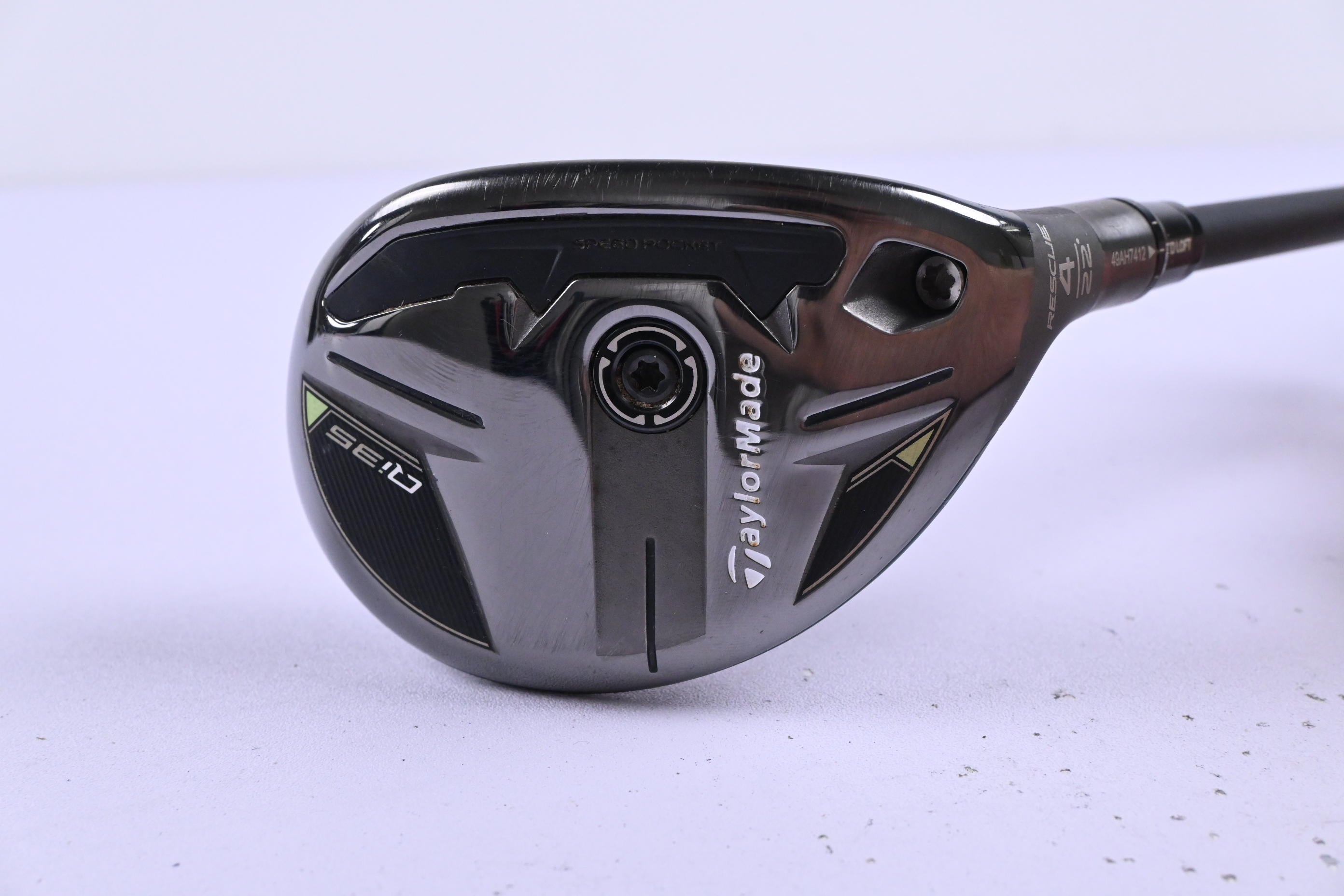 Taylormade Qi35 #4 Hybrid / 22 Degree / Stiff Flex Kai'li Darkwaves Blue 85