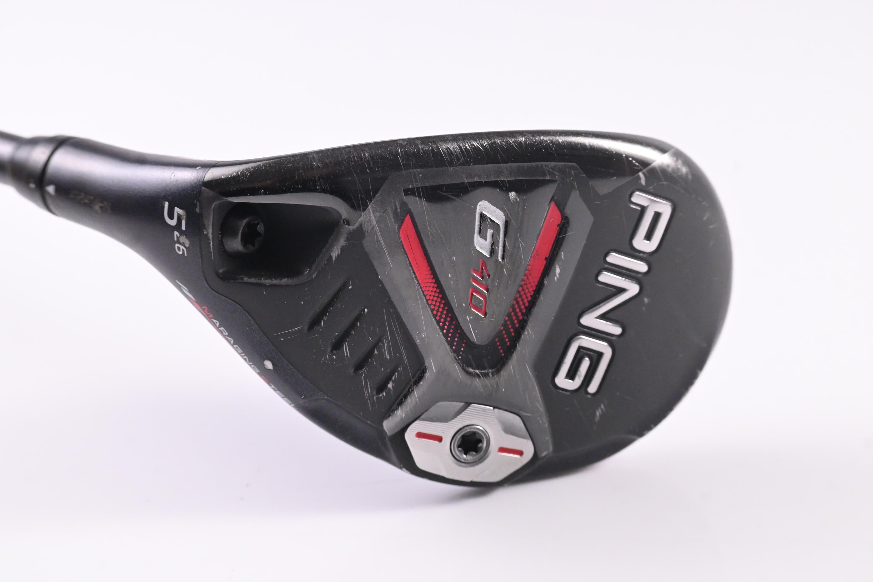 Left Hand Ping G410 #5 Hybrid / 26 Degree / Regular Flex Ping Alta CB Red 70 Shaft