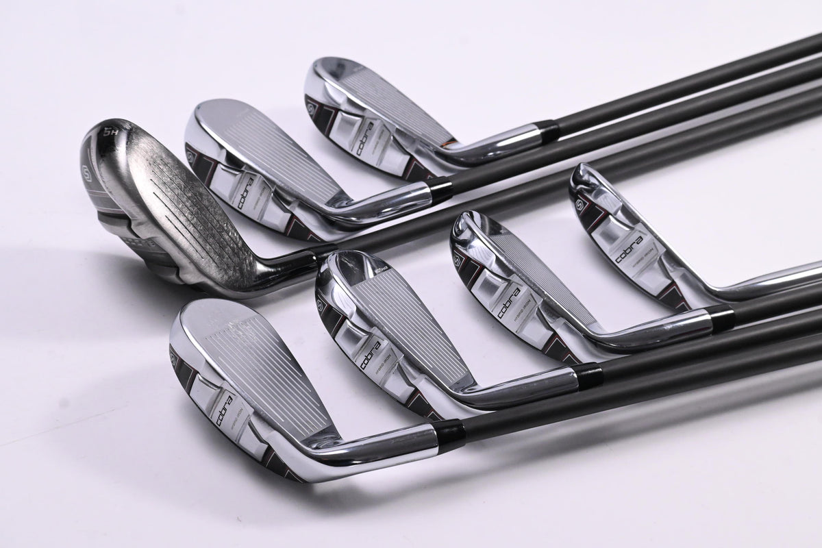 Cobra T-Rail 2023 Irons / 5H+6-PW+SW / Regular Flex Cobra UltraLite 50 Shafts
