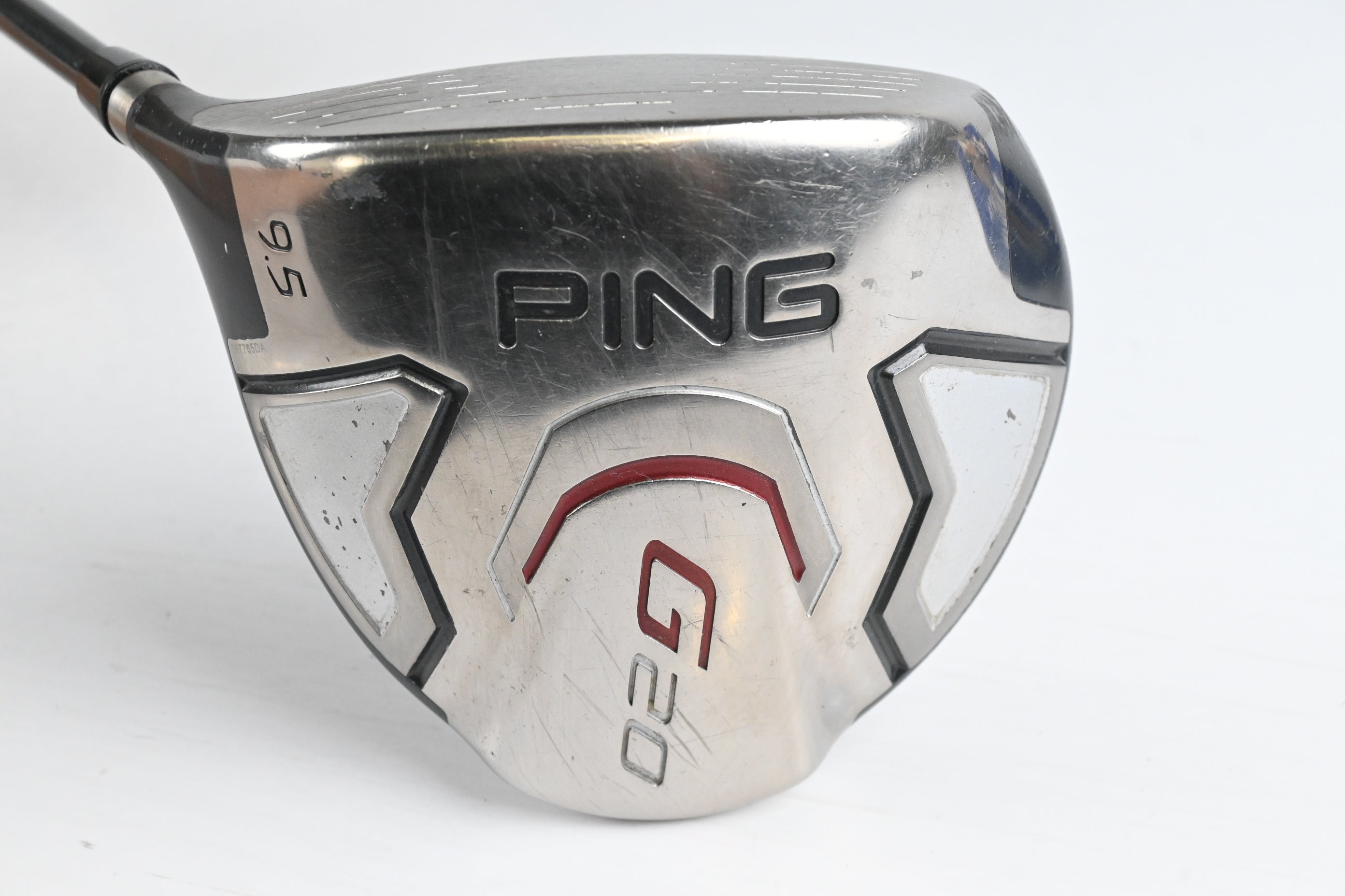 Left Hand Ping G20 Driver / 9.5 Degree / Stiff Flex Ping Cushin 350 Series Shaft