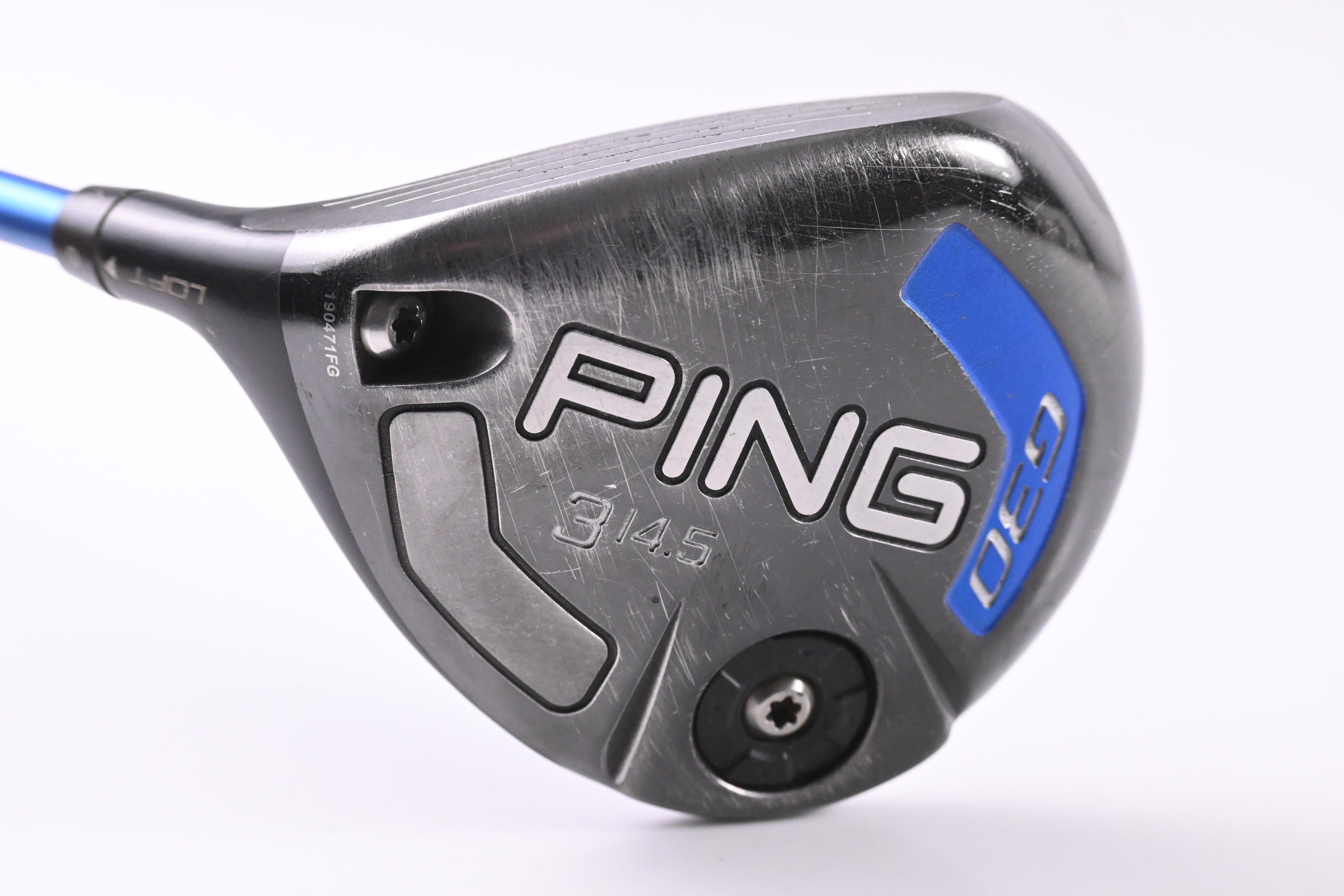 Left Hand Ping G30 #3 Wood / 14.5 Degree / Regular Flex Ping TFC 419 Shaft