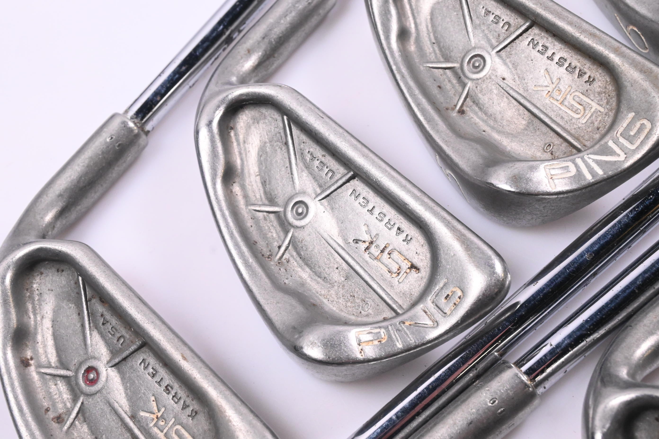 Ping ISI-Karsten Irons / 3-PW+SW / Red Dot / Stiff Flex Ping Cushin JZ Shafts