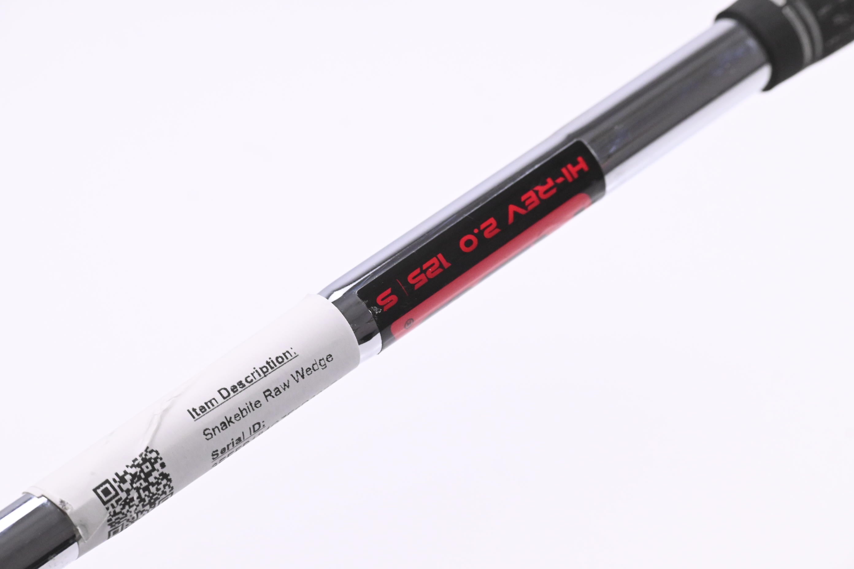 Cobra Snakebite Raw Lob Wedge / 60 Degree / Stiff Flex KBS Hi-Rev 2.0 125 Shaft