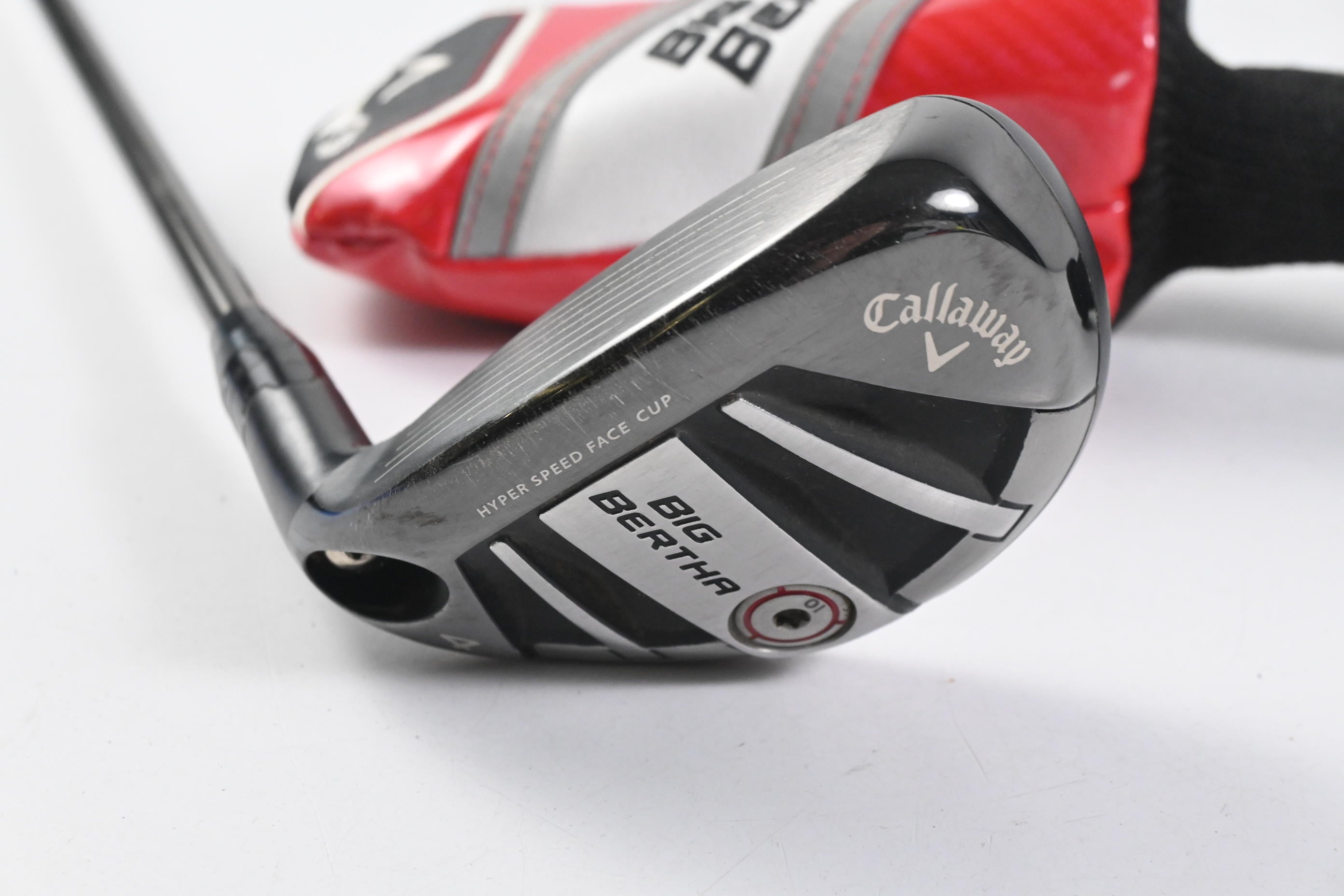 Left Hand Callaway Big Bertha OS 2017 #4 Hybrid / 22 Degree / Regular Flex