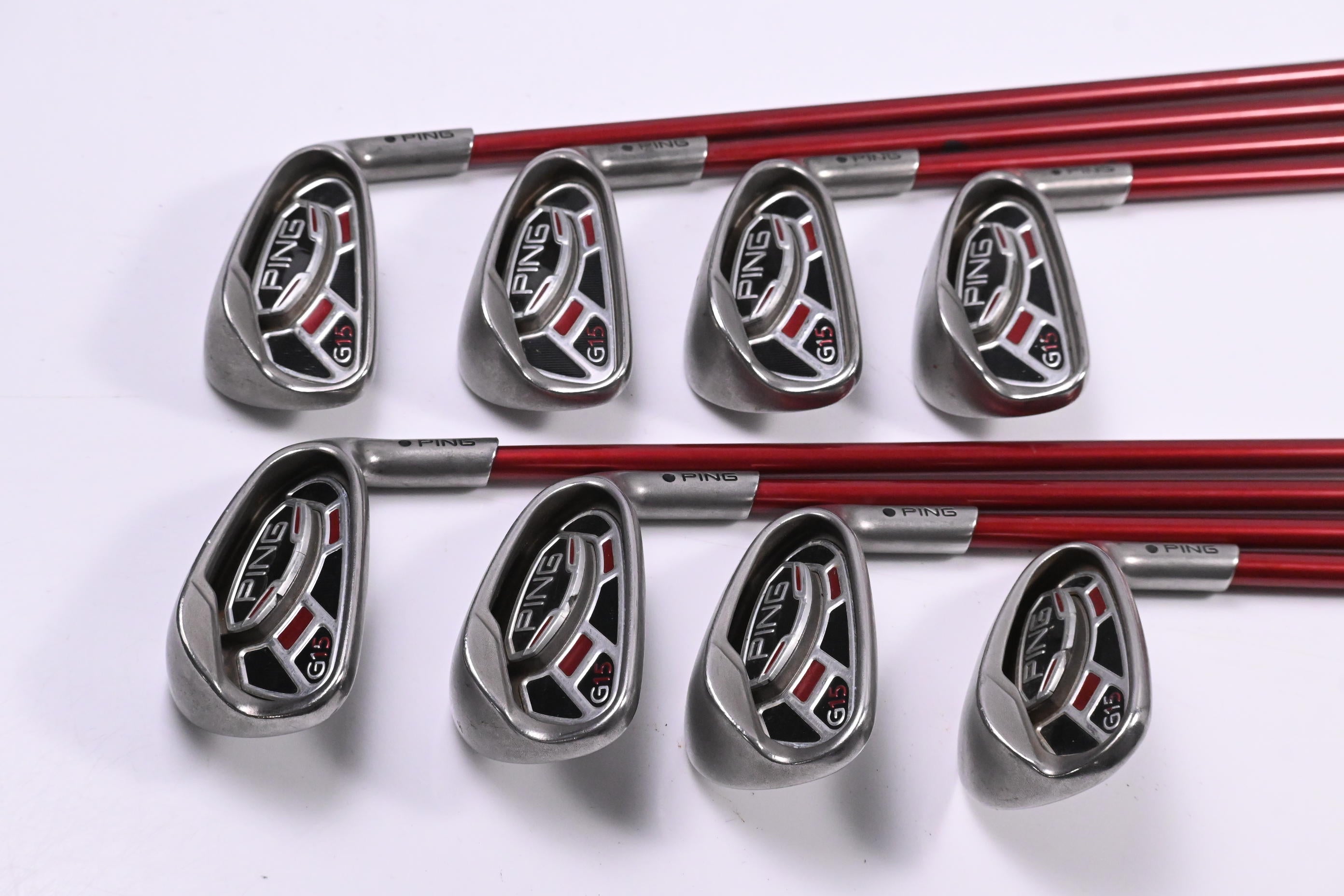 Ping G15 Irons / 4-PW+SW / Regular Flex Ping TFC 149 Shafts