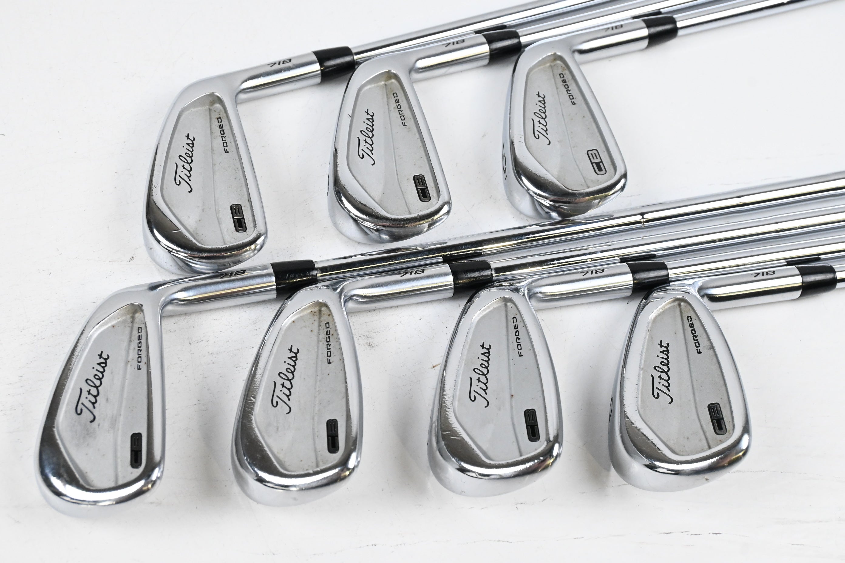 Titleist 718 CB Irons / 4-PW / X Flex AMT Tour White Tour White X100 Shafts