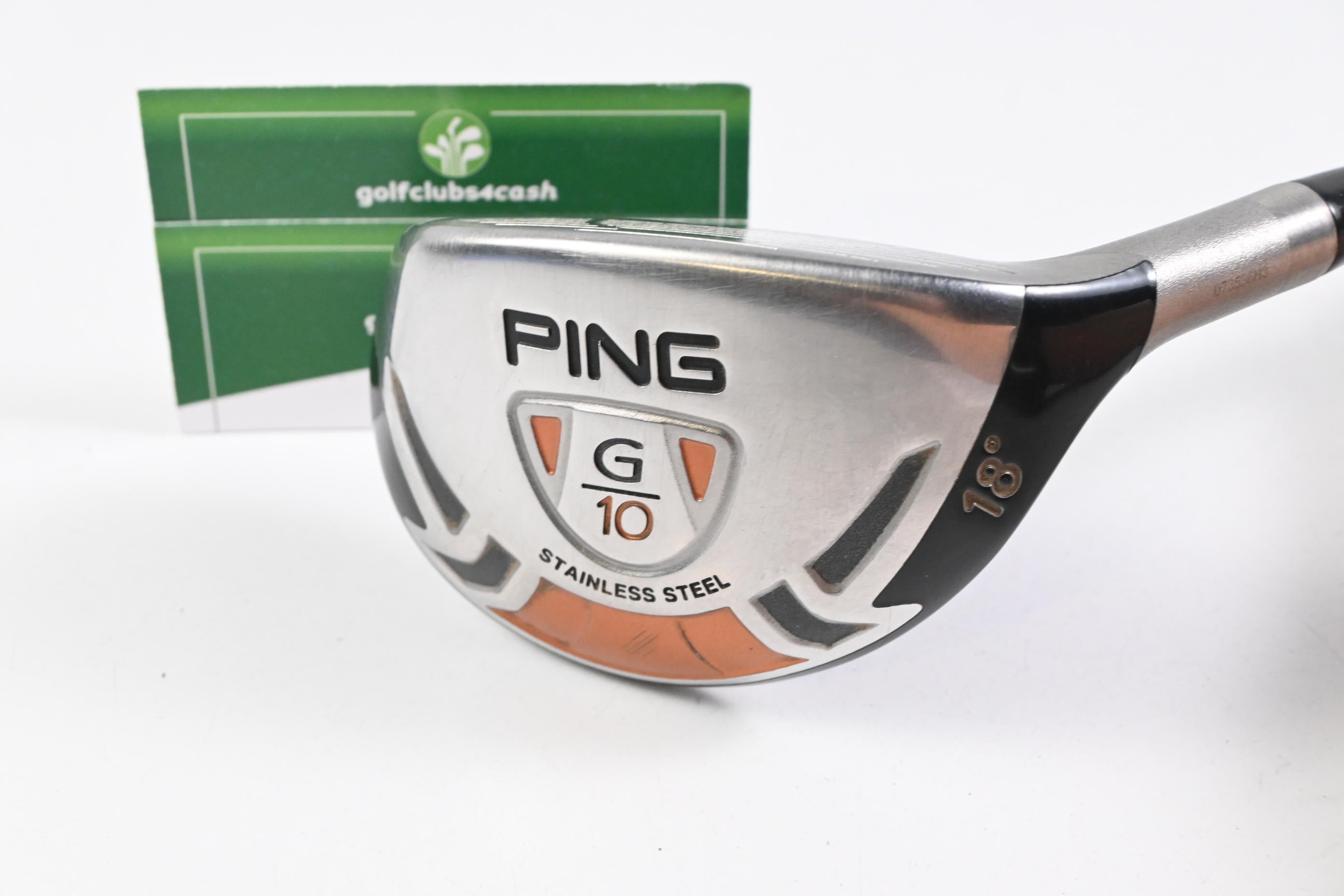 Ping G10 #2 Hybrid / 18 Degree / Stiff Flex Grafalloy Pro Launch Red