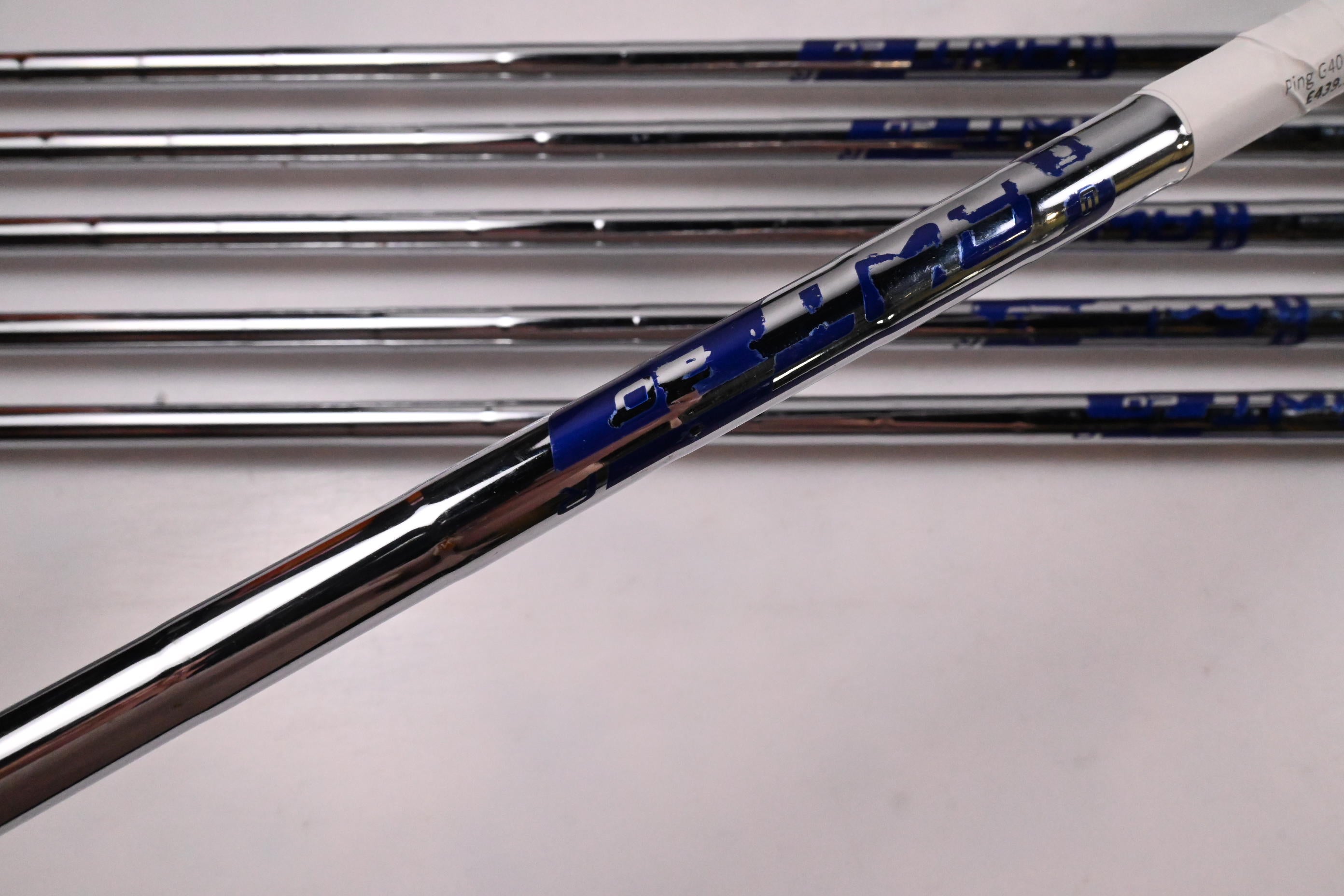 Ping G400 Irons / 5-PW / Blue Dot / Regular Flex Ping AWT 2.0 Shafts