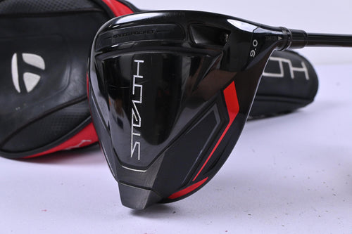 TaylorMade Stealth Driver / 9 Degree / Stiff Flex HZRDUS Smoke Red RDX 60 Shaft