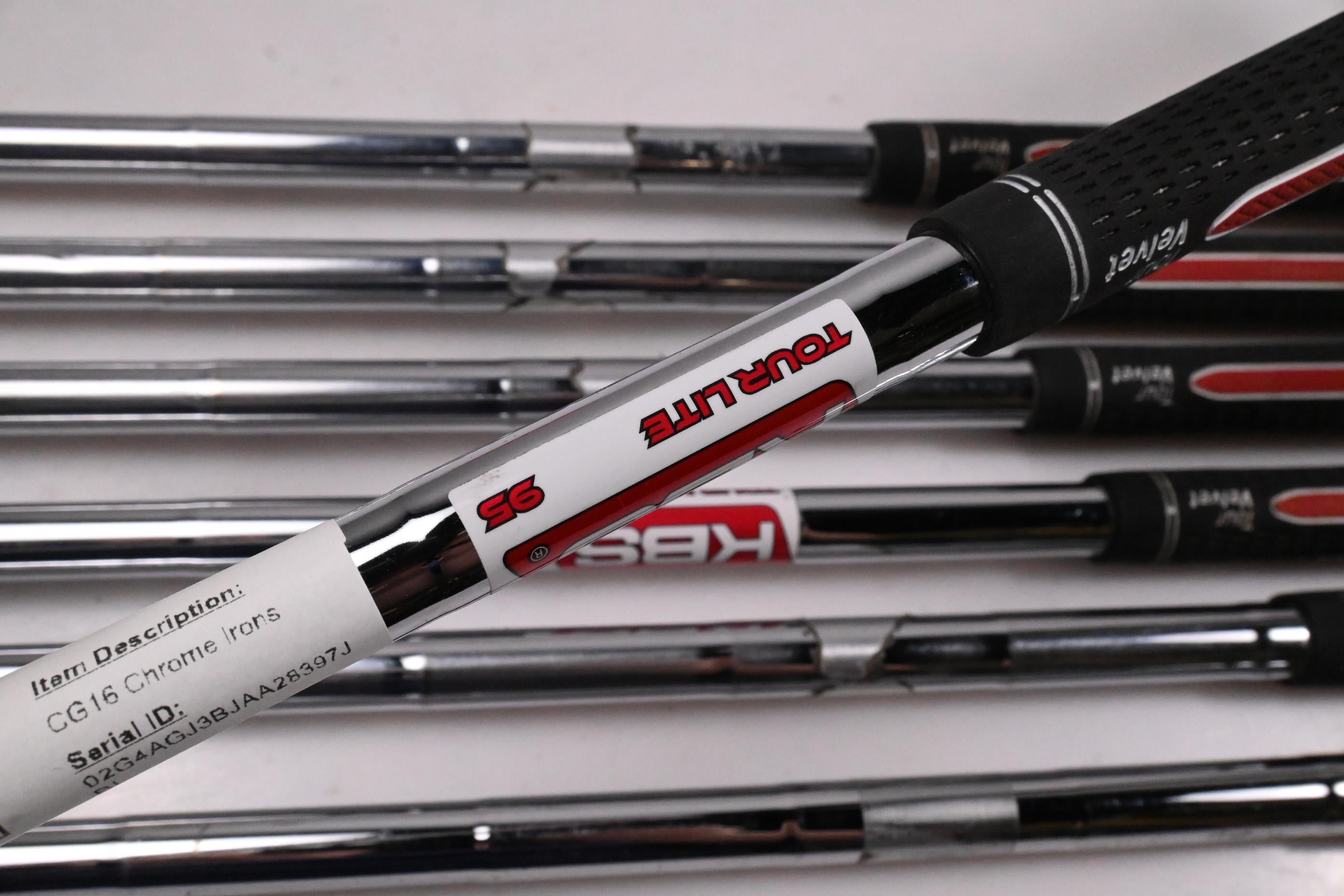 Cleveland CG16 Chrome Irons / 4-PW / Regular Flex KBS Tour Lite Shafts