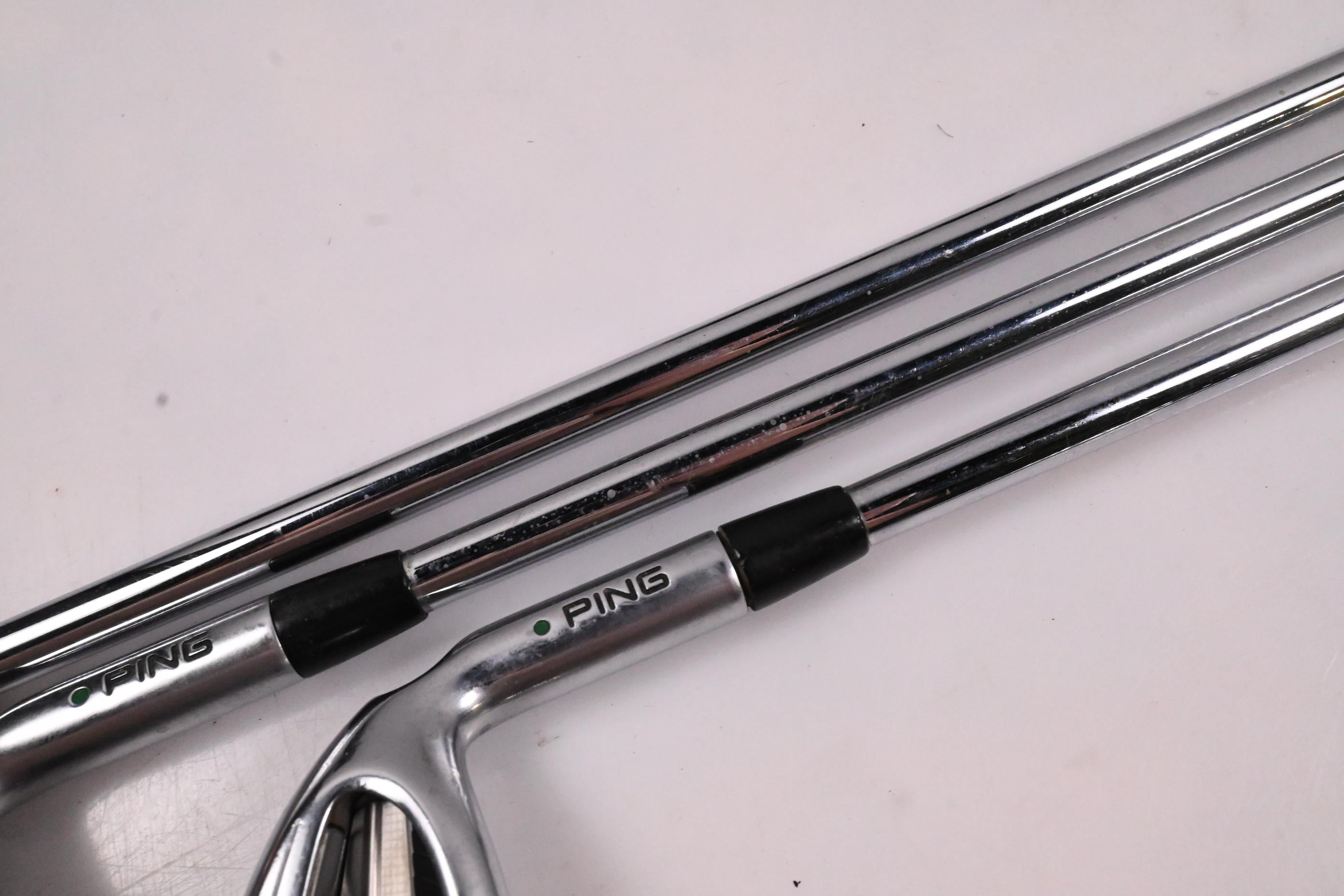 Ping G400 Irons / 5-PW+SW / Green Dot / Stiff Flex Ping AWT 2.0 Shafts
