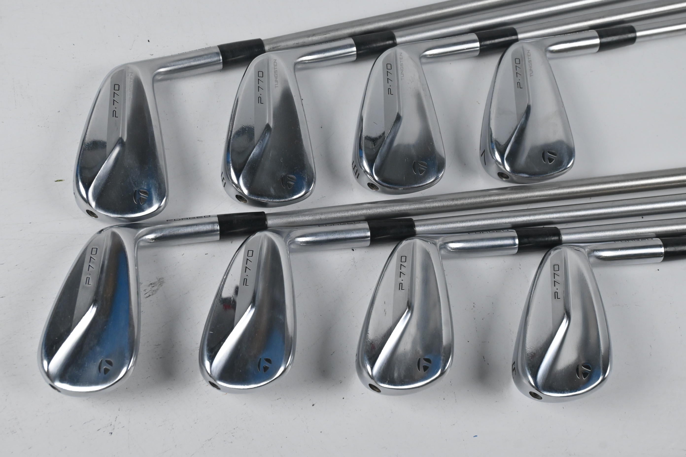 Taylormade P770 2020 Irons / 4-PW+GW / Stiff+ Flex KBS Tour C-Taper 125 Shafts