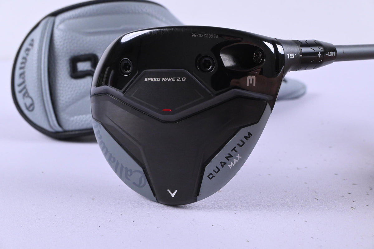 Callaway Quantum Max #3 Wood / 15 Degree / Regular Flex Denali Frost Silver 60