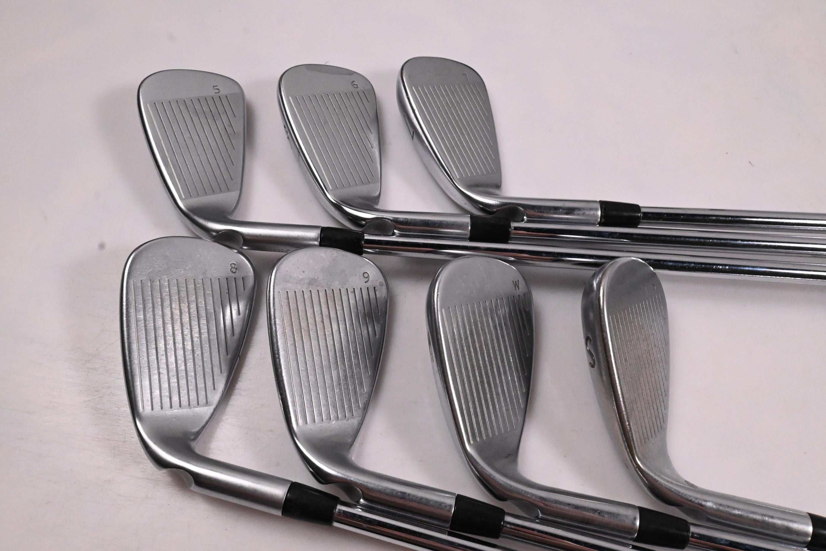 Ping G400 Irons / 5-PW+SW / Green Dot / Stiff Flex Ping AWT 2.0 Shafts