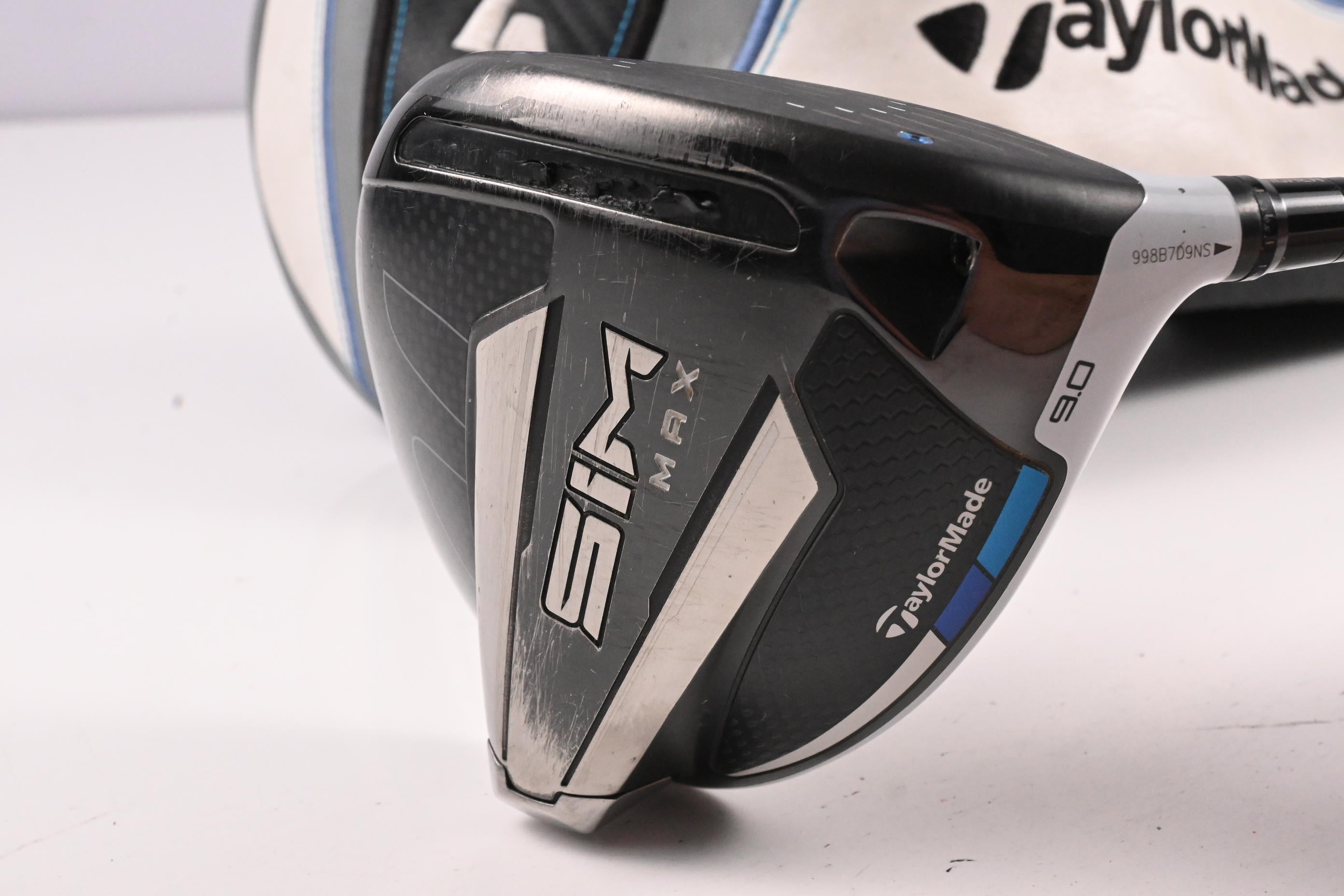 Taylormade SIM Max Driver / 9 Degree / Stiff Flex HZRDUS Smoke Green 70 Shaft