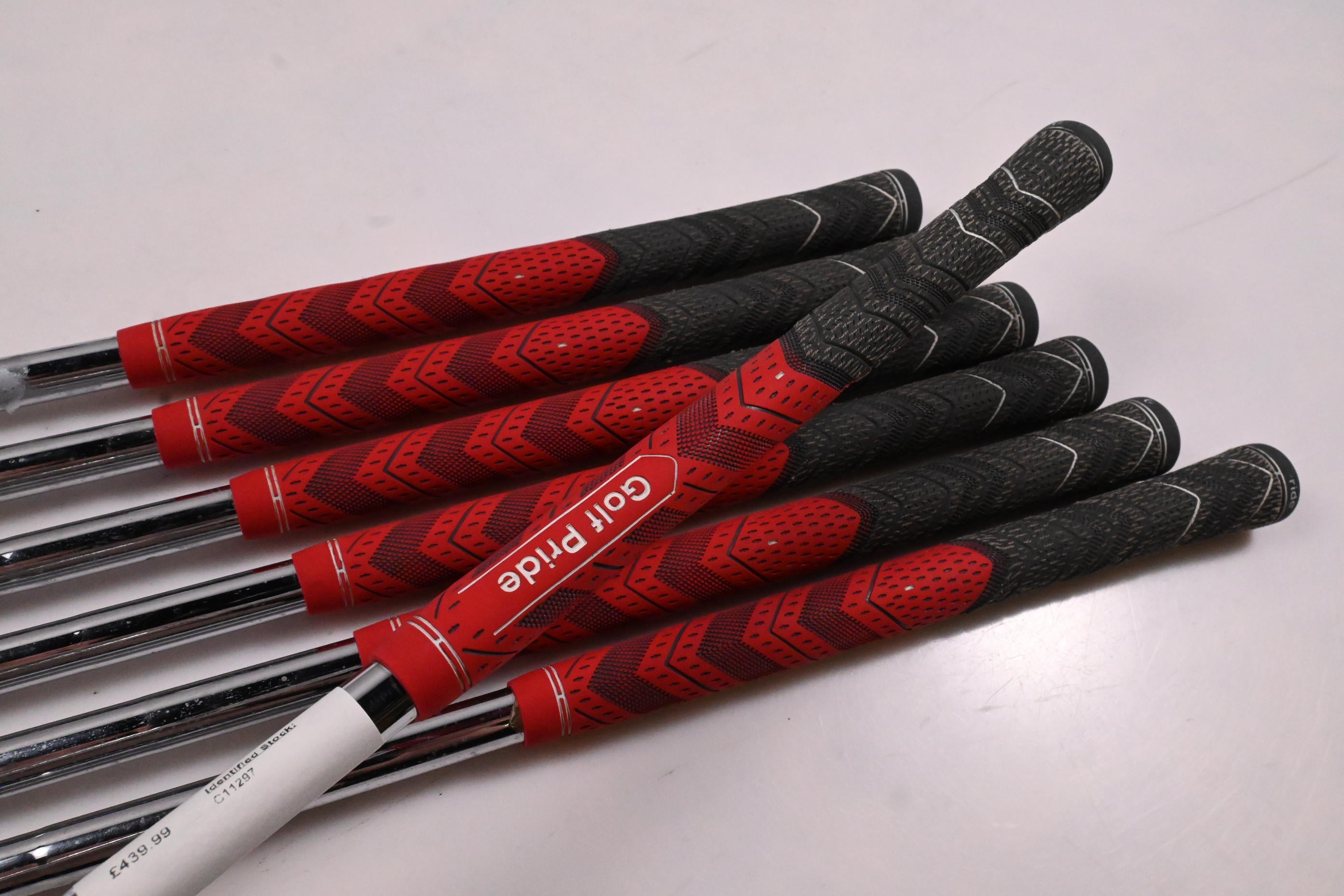 Ping G400 Irons / 5-PW+SW / Green Dot / Stiff Flex Ping AWT 2.0 Shafts