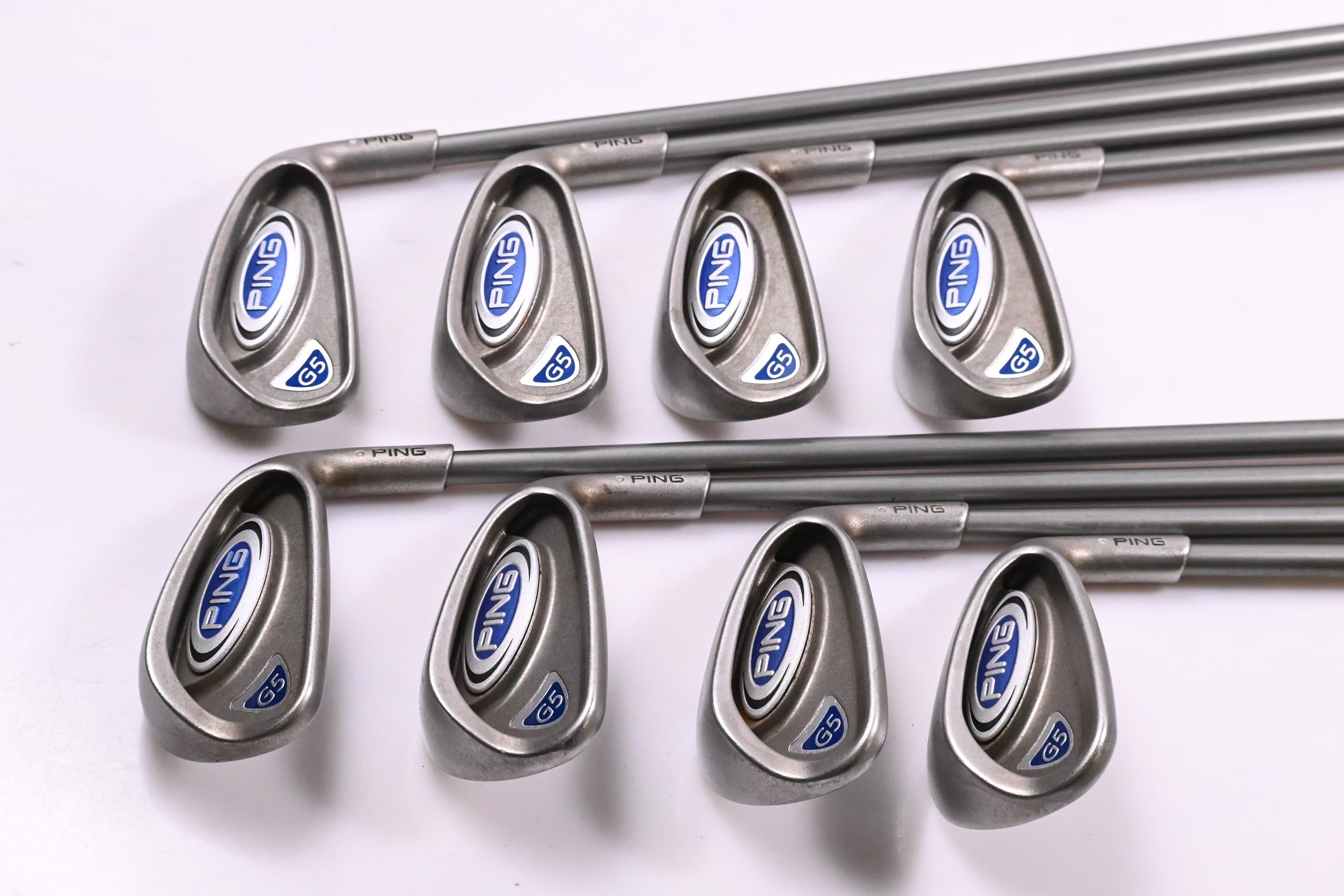 Ping G5 Irons / 4-PW+SW / Silver Dot / Regular Flex Ping TFC 100 Shafts