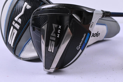 Taylormade SIM Max Driver / 9 Degree / Stiff Flex Fujikura Ventus Blue 6 Shaft