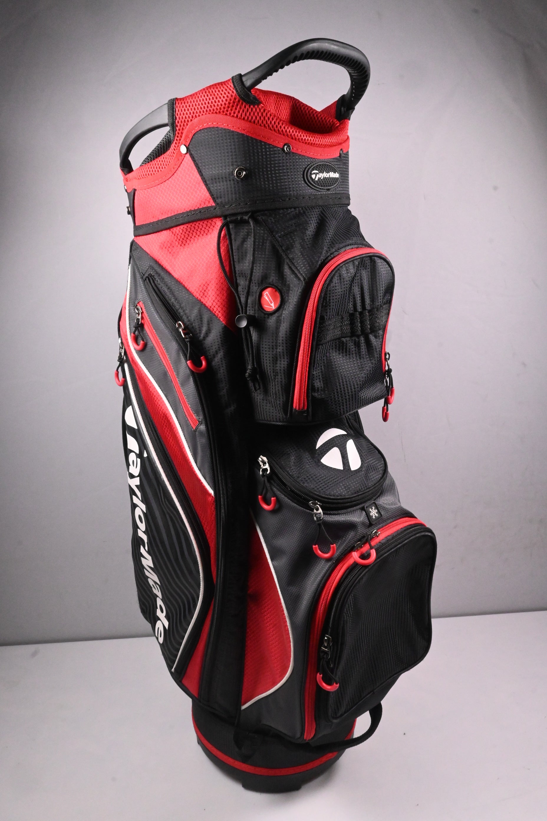 Taylormade Pro Cart 2.0 Cart Bag / 14-Way Divider / Black, Red, Grey