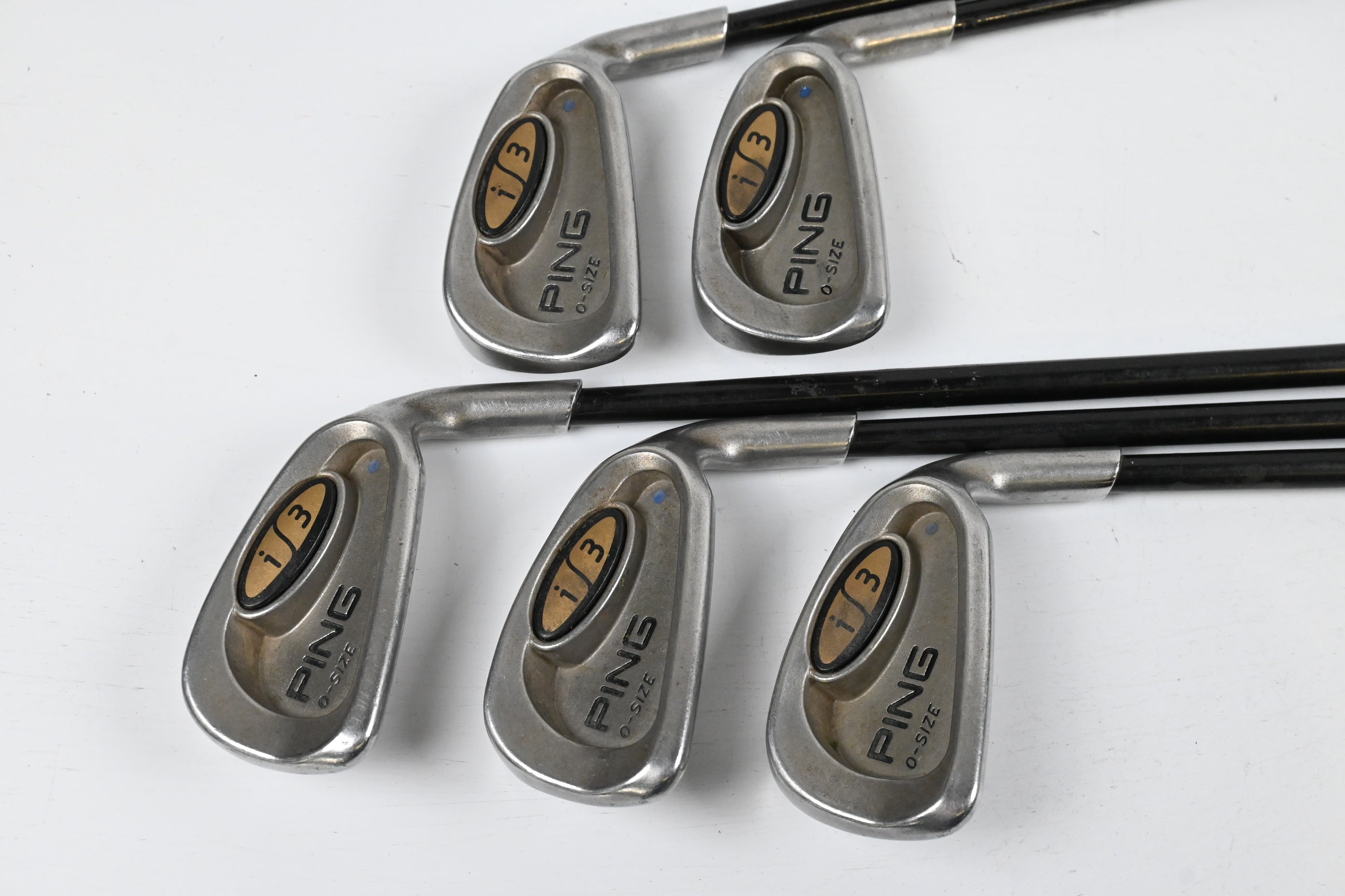 Ping i3 O-Size Irons / 5-9i / Blue Dot / Regular Flex Ping 350 Series Shafts