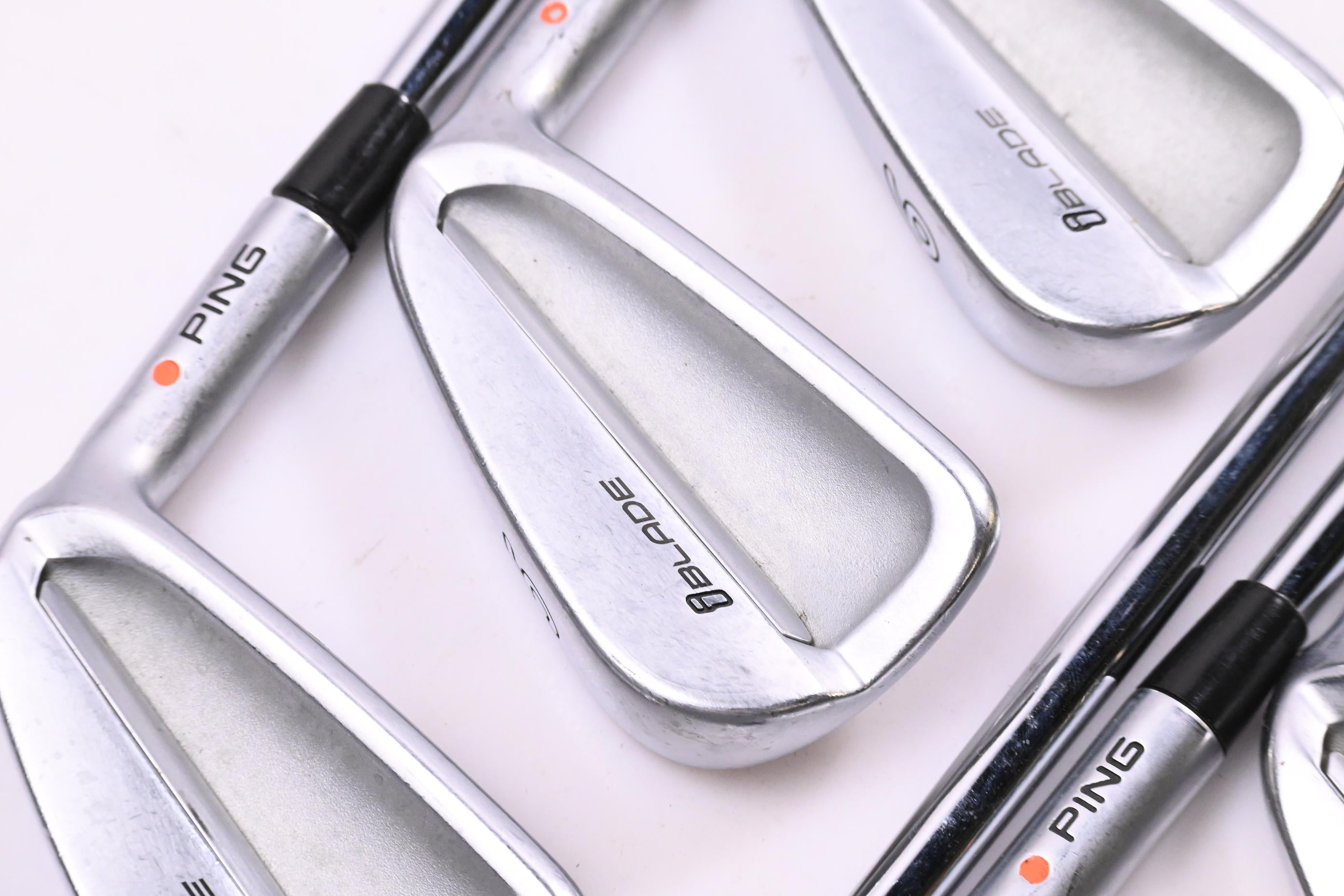Ping iBlade Irons / 4-PW / Orange Dot / Stiff Flex Ping AWT 2.0 Shafts