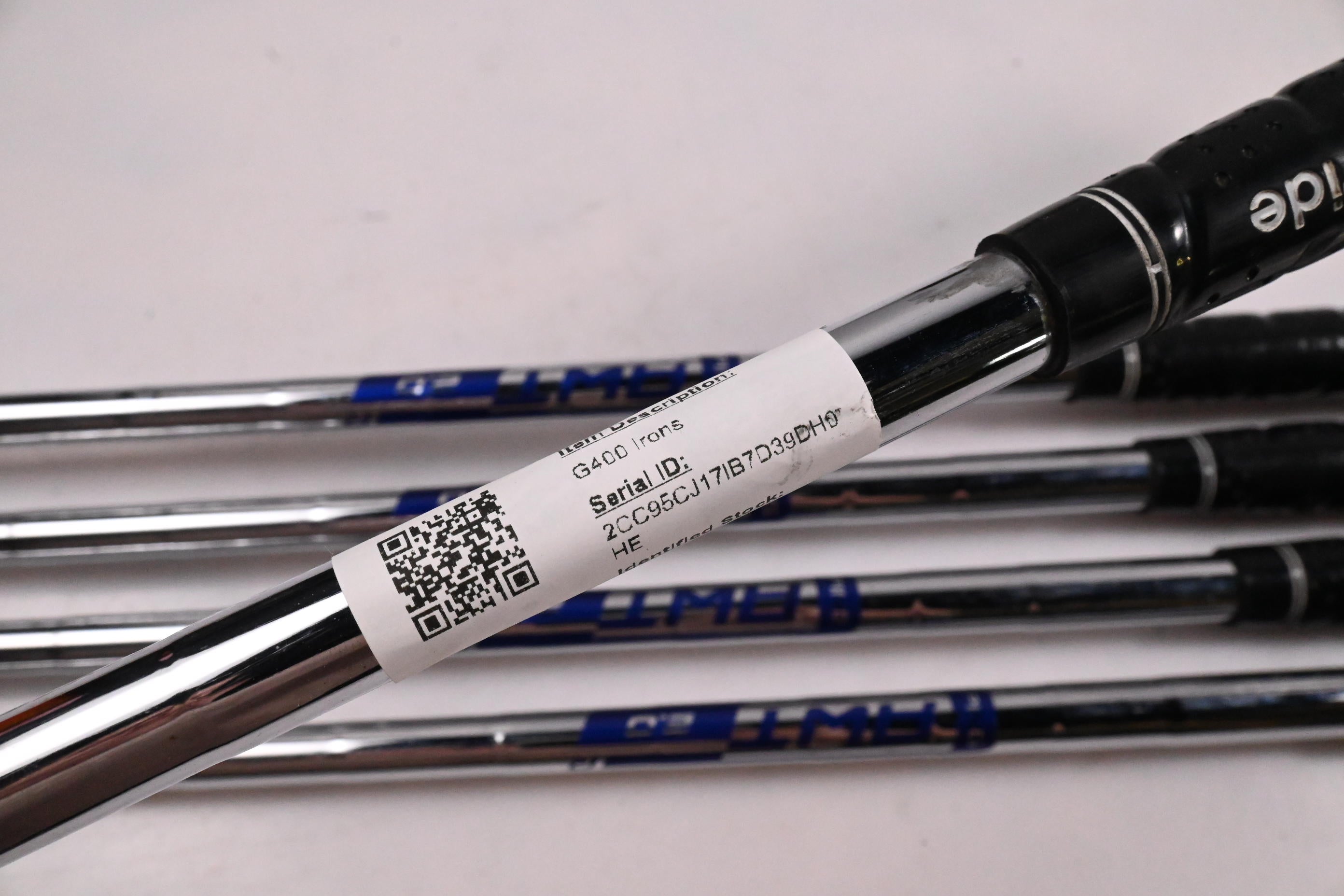 Ping G400 Irons / 6-PW / Blue Dot / Regular Flex Ping AWT 2.0 Shafts