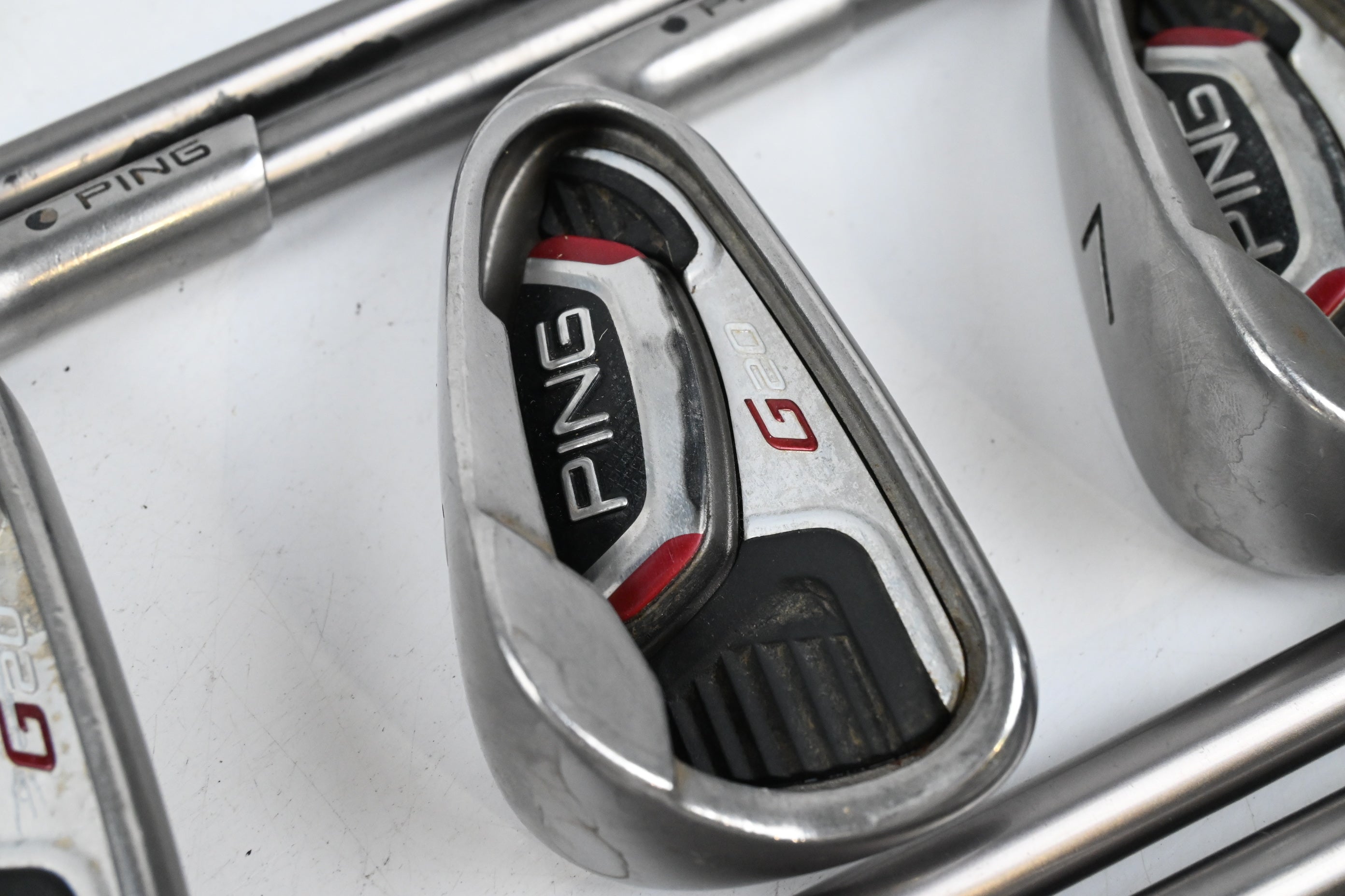 Ping G20 Irons / 4-PW+GW+SW / Black Dot / Regular Flex Ping TFC 169 I Shafts