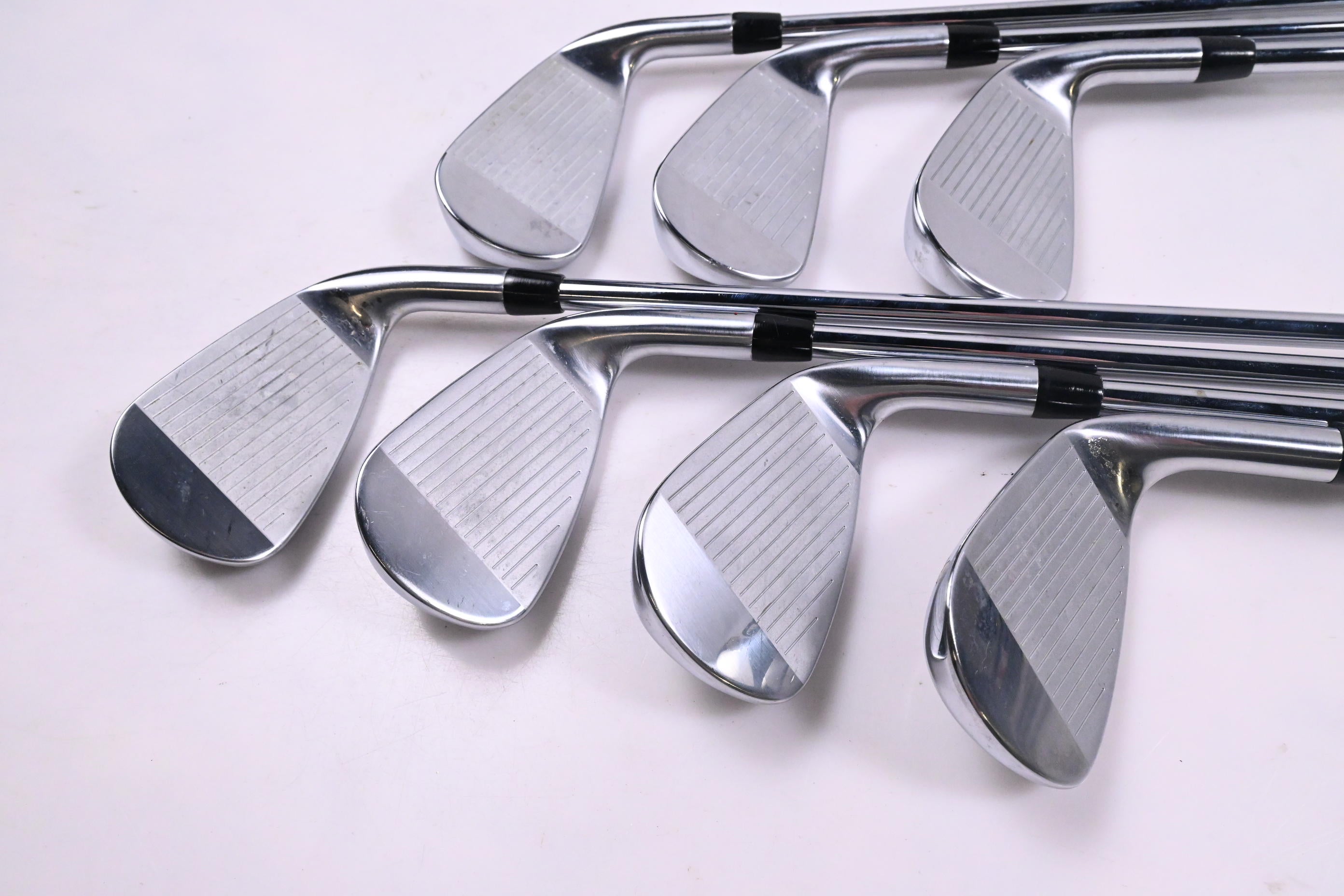 Left Hand Titleist T350 Irons / 5-PW+GW / Regular Flex AMT Red R300 Shafts