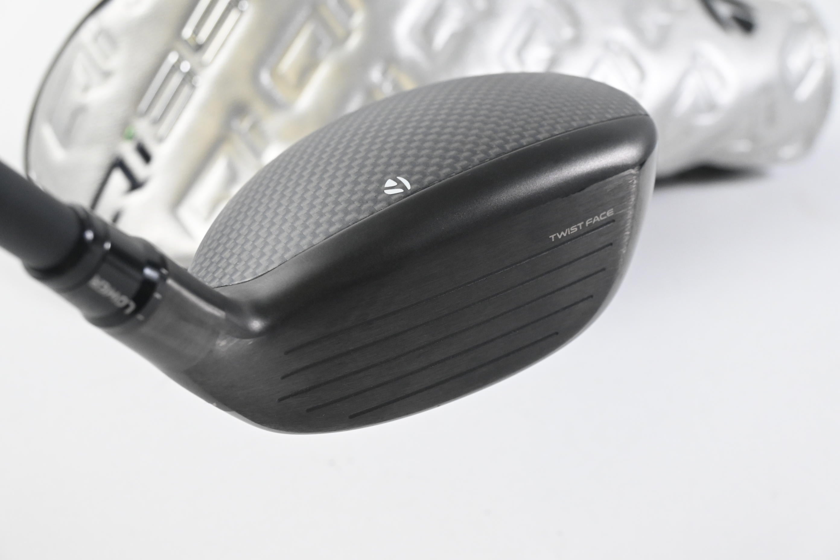 Left Hand Taylormade Qi35 #4 Hybrid / 22 Degree / Stiff Flex Ventus Blue 7 Shaft