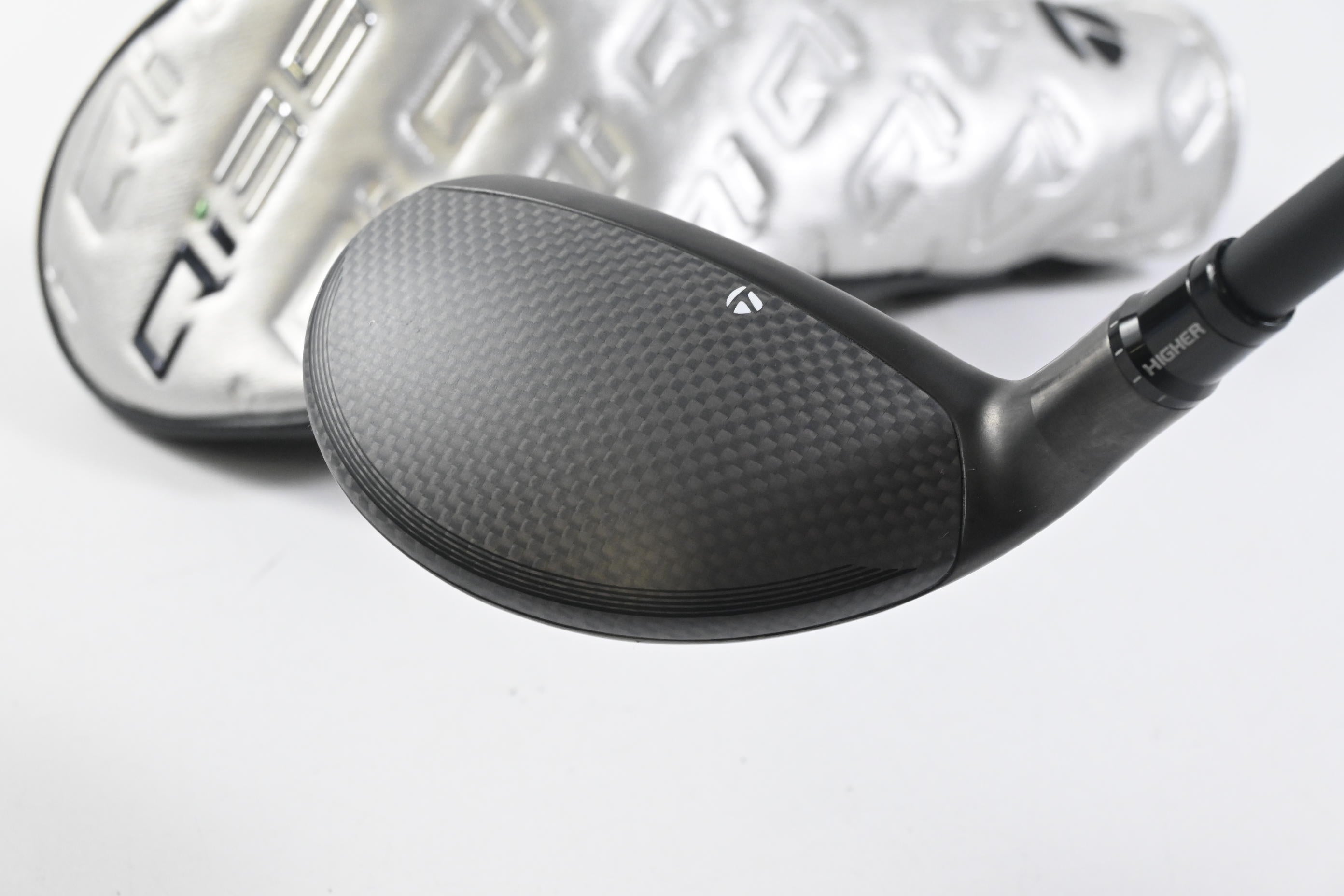 Left Hand Taylormade Qi35 #4 Hybrid / 22 Degree / Stiff Flex Ventus Blue 7 Shaft