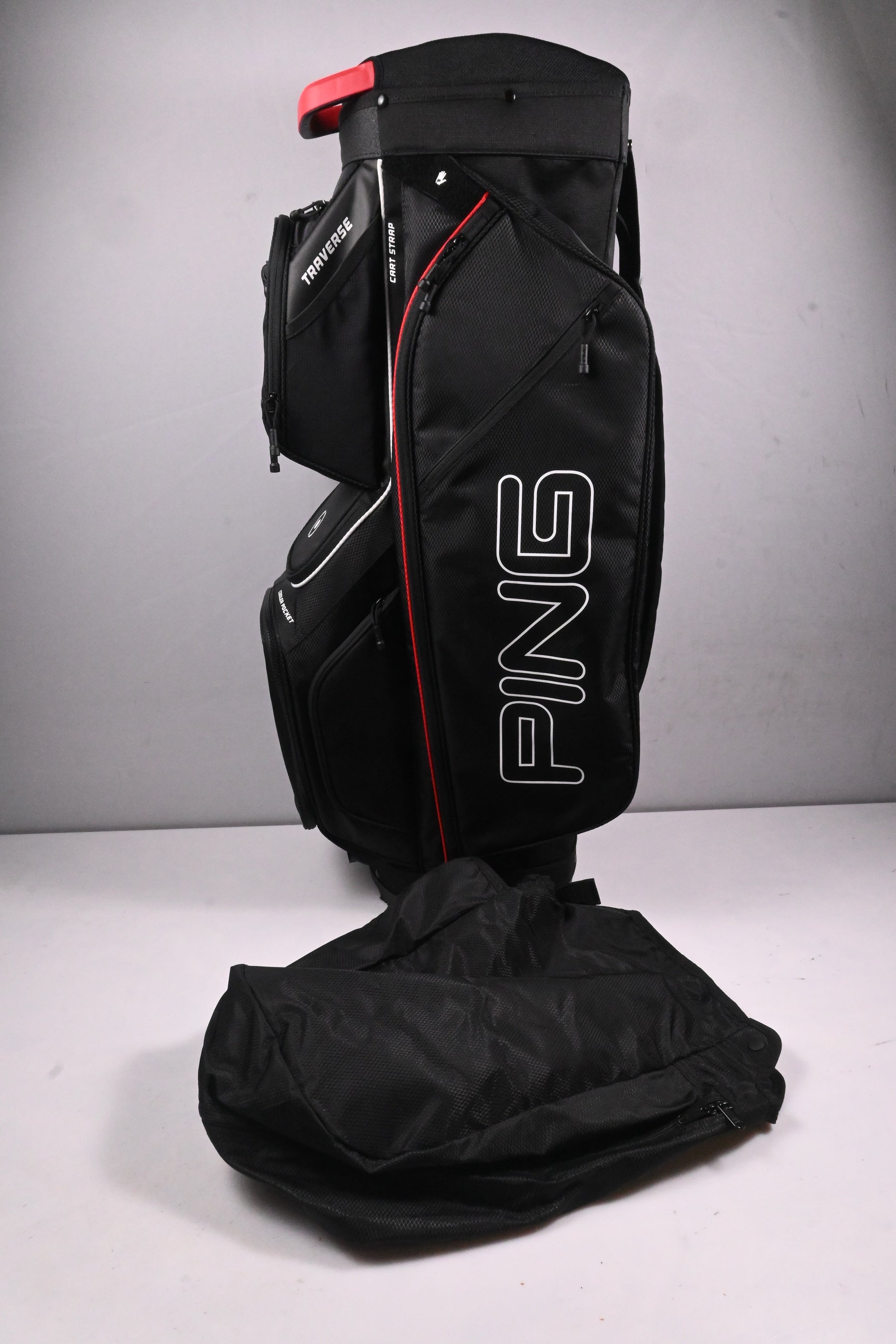 Ping Traverse Cart Bag / 14-Way Divider / Black, Red