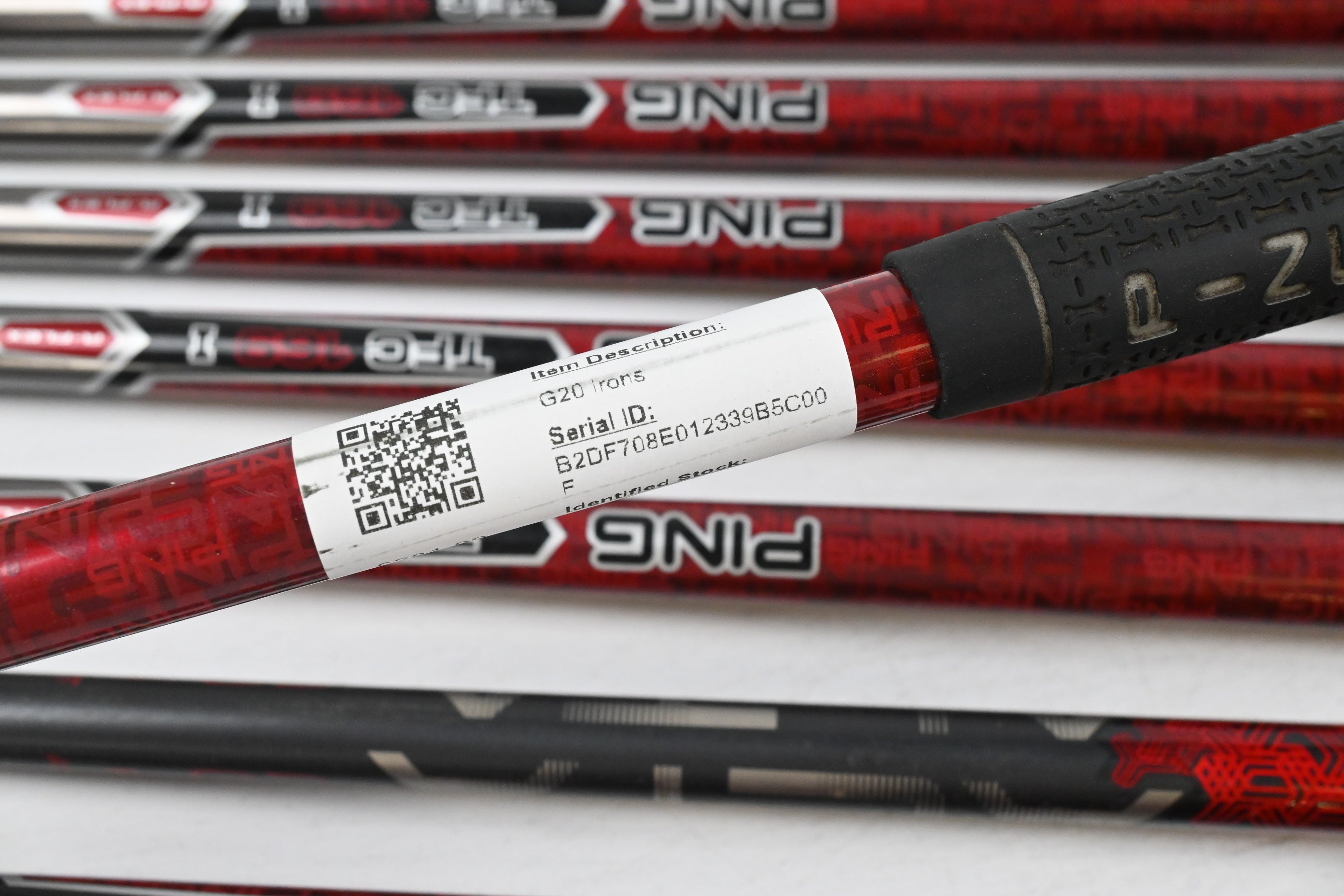 Ping G20 Irons / 4-PW+GW+SW / Black Dot / Regular Flex Ping TFC 169 I Shafts