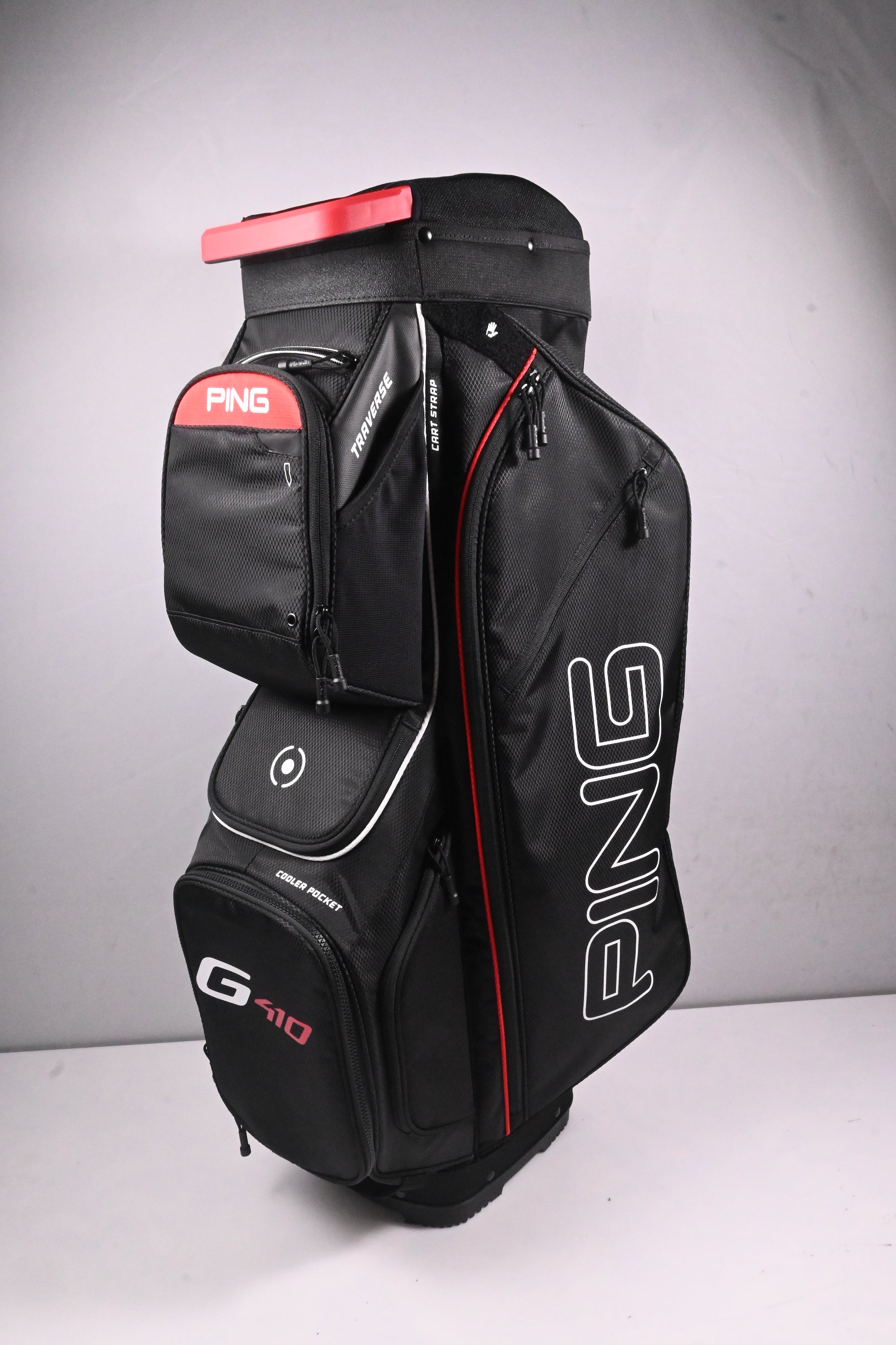 Ping Traverse Cart Bag / 14-Way Divider / Black, Red