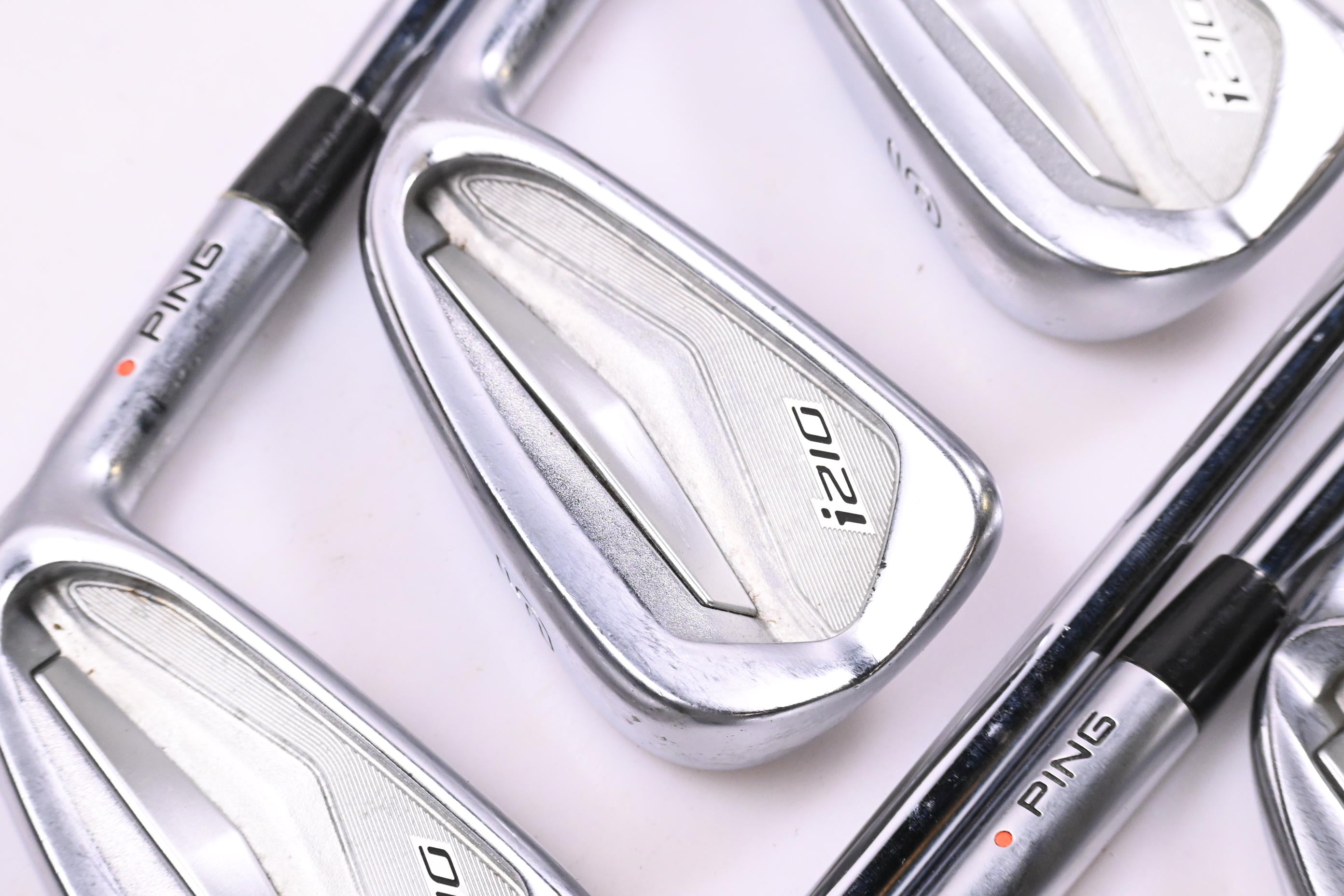 Ping i210 Irons / 4-PW / Orange Dot / Stiff Flex XP 95 S300 Shafts