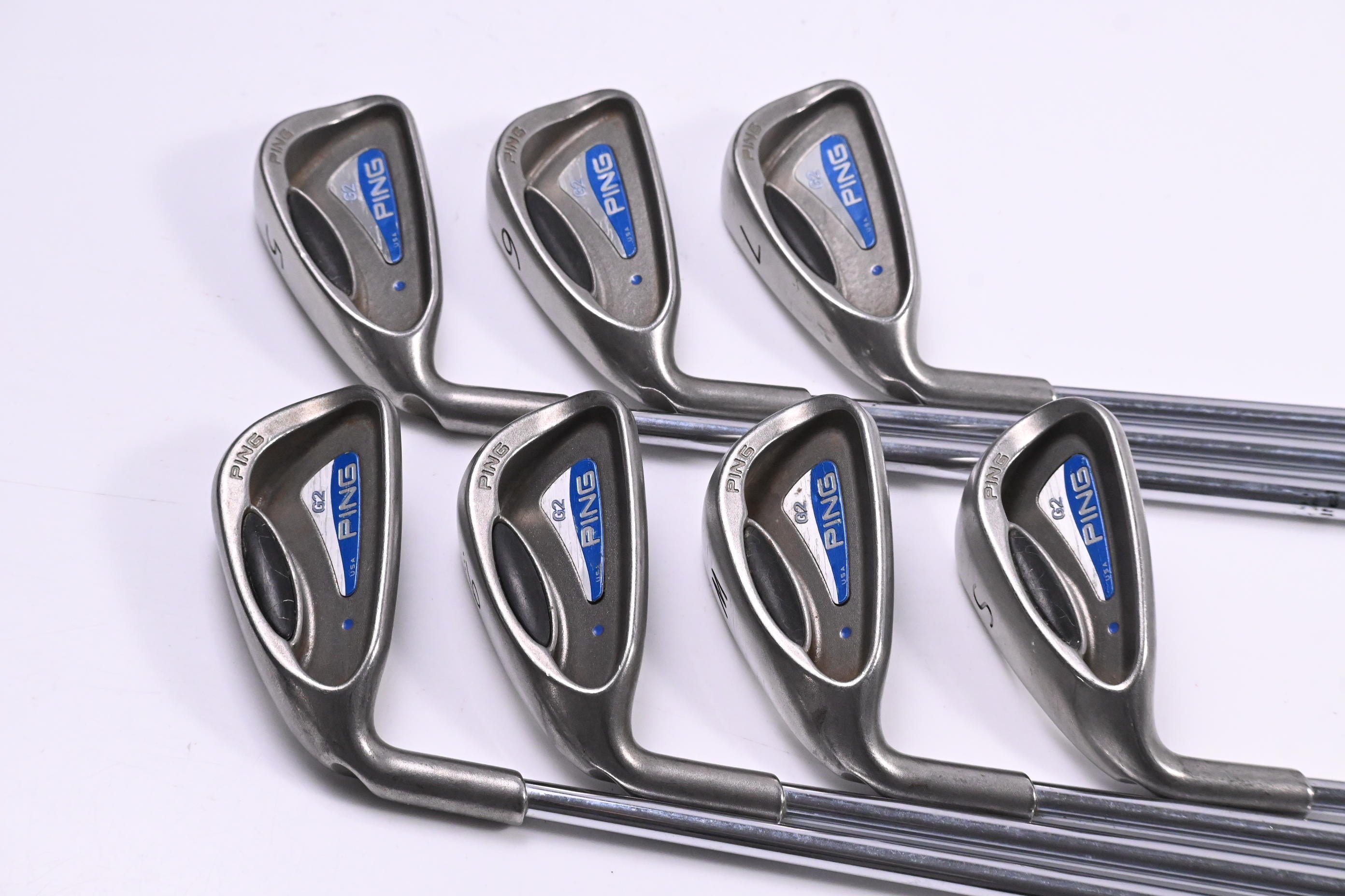 Left Hand Ping G2 Irons / 5-PW+SW / Regular Flex Ping Shafts