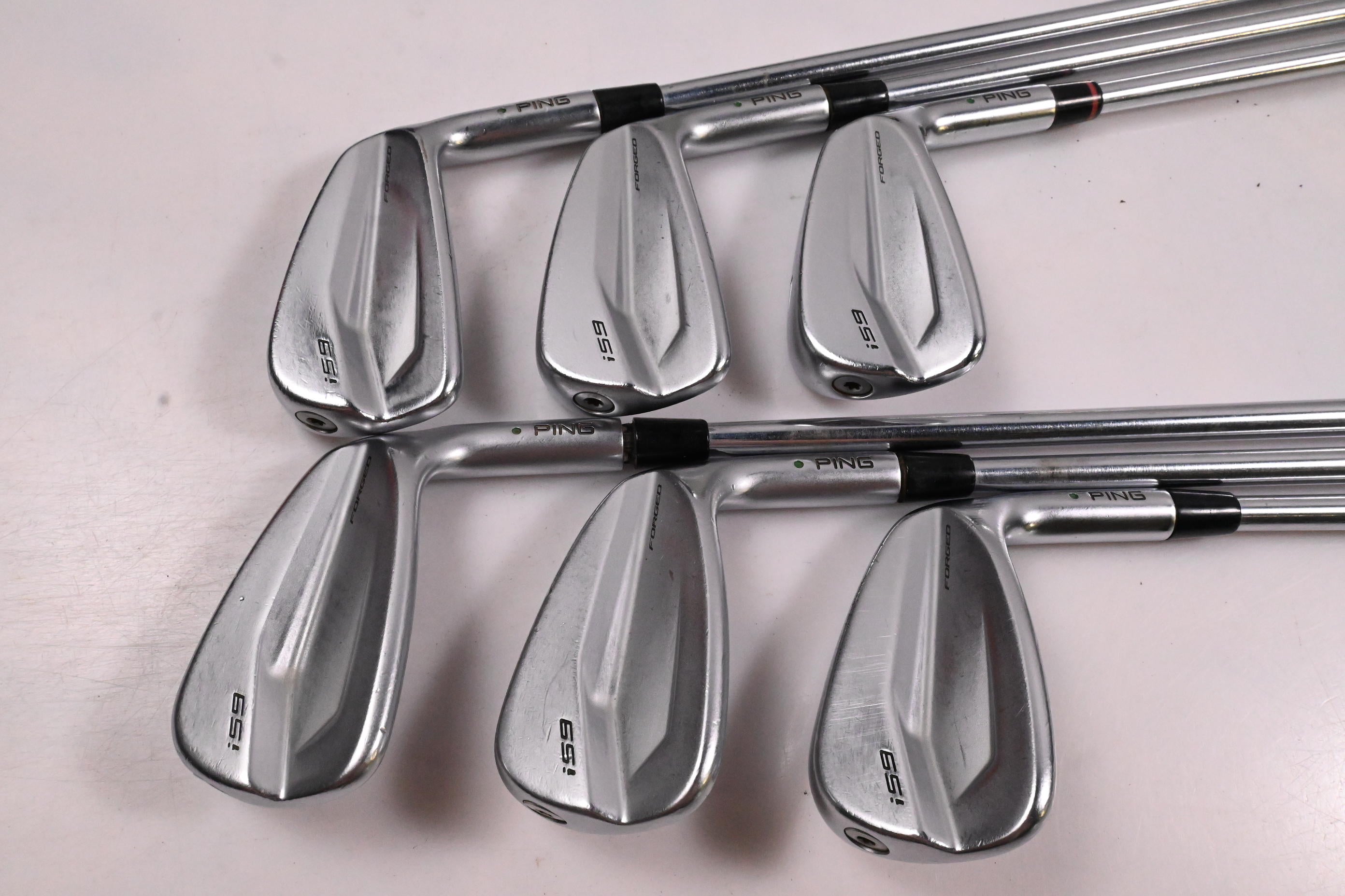 Ping i59 Irons / 5-PW / Green Dot / Stiff Flex Project X L5 110 Shafts