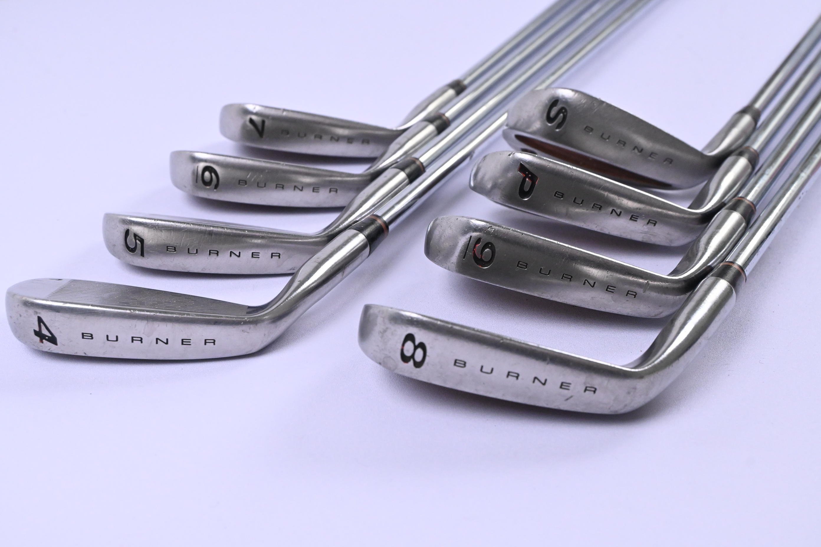Taylormade Burner Oversize Irons / 4-PW+SW / Regular Flex Rifle 80 Shafts