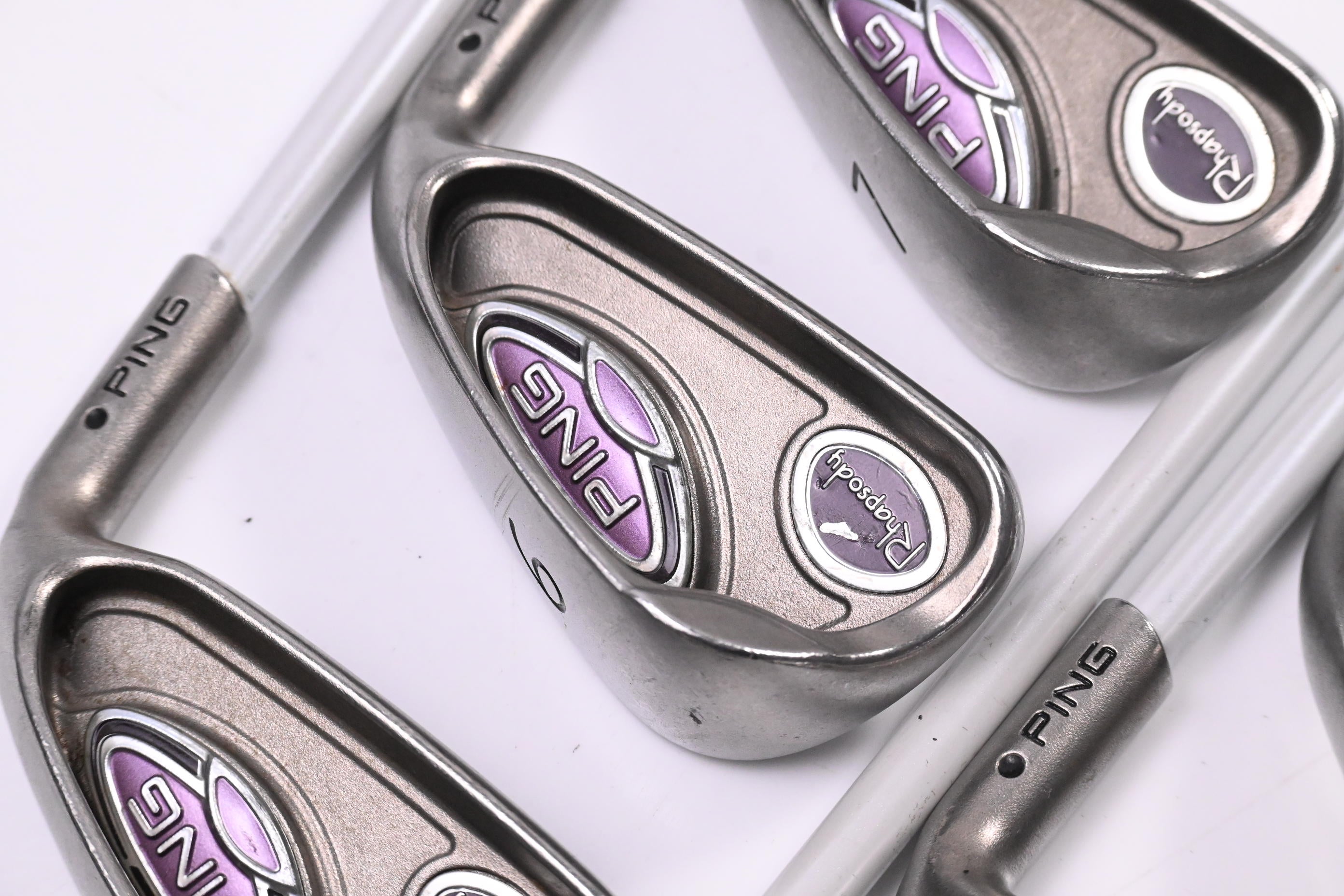 Ladies Ping Rhapsody Irons / 5-PW+SW / Black Dot / Ladies Flex Ping TFC 129