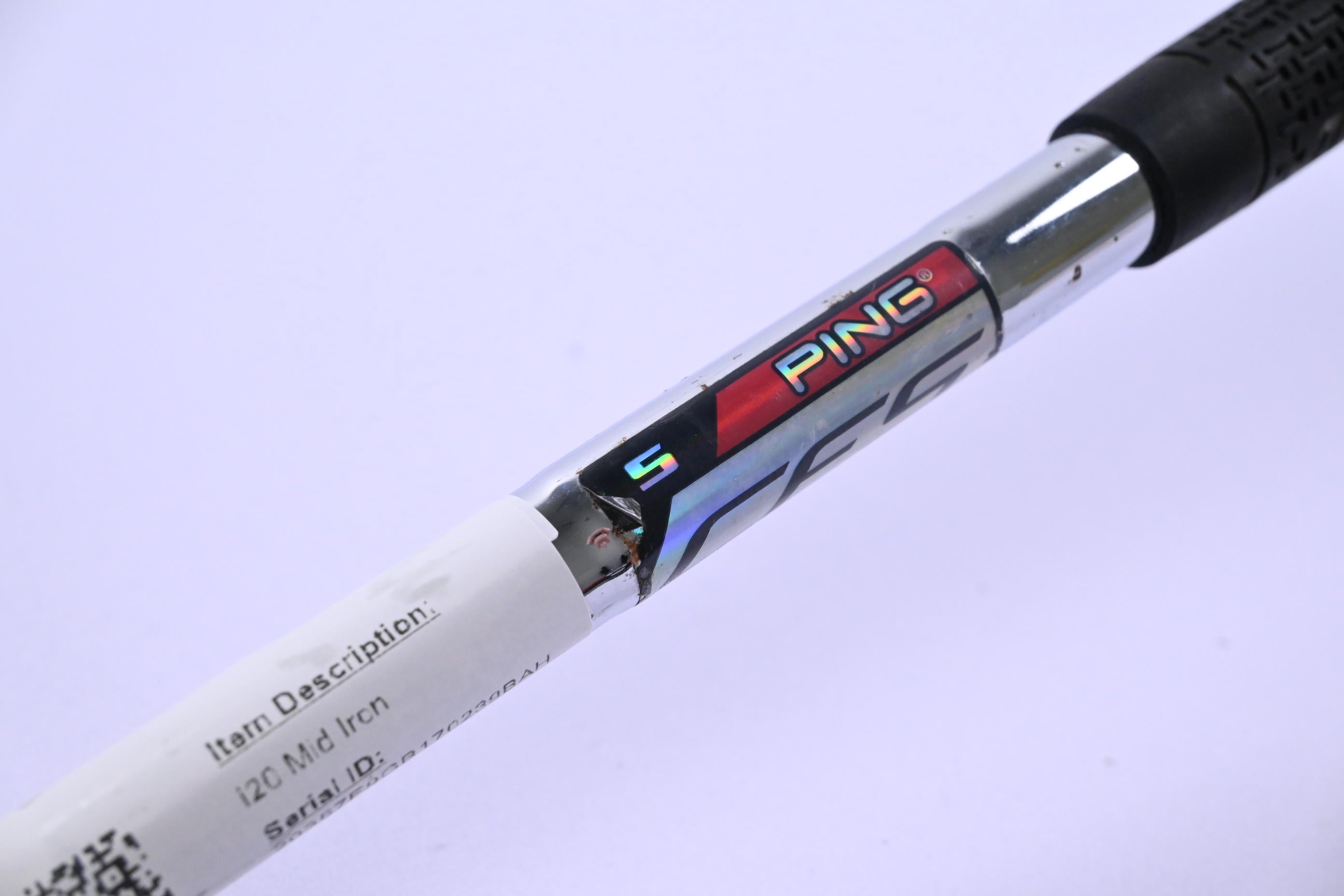 Ping i20 #5 Iron / 27 Degree / Black Dot / Stiff Flex Ping CFS Shaft