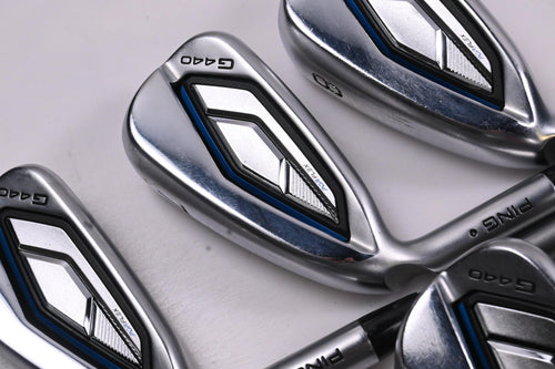 Left Hand Ping G440 Irons / 6-PW+GW / Black Dot / Senior Flex Ping Alta Quick 35
