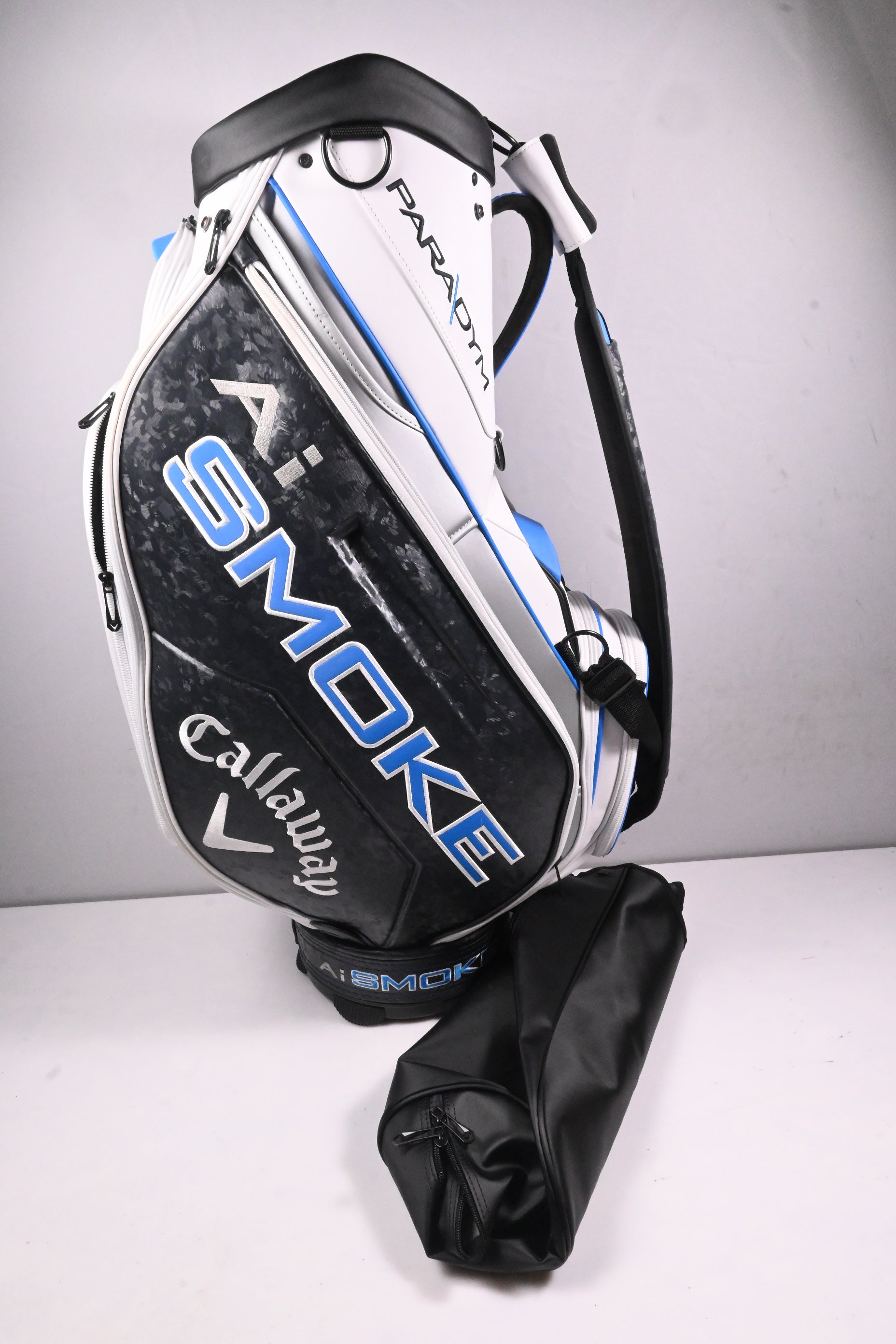 Callaway Paradym Ai Smoke Tour Bag / 6-Way Divider / White, Blue, Grey