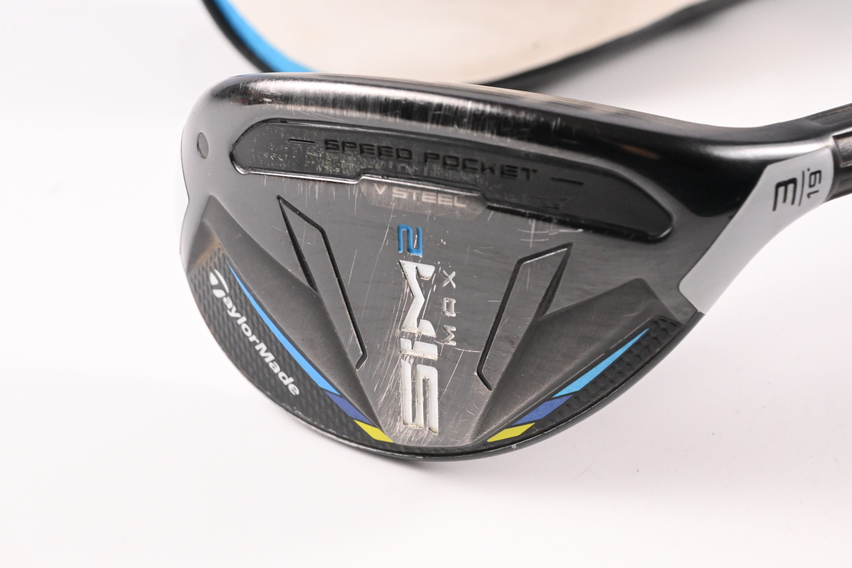 Taylormade SIM2 Max #3 Hybrid / 19 Degree / Stiff Flex Fujikura Ventus Blue 7
